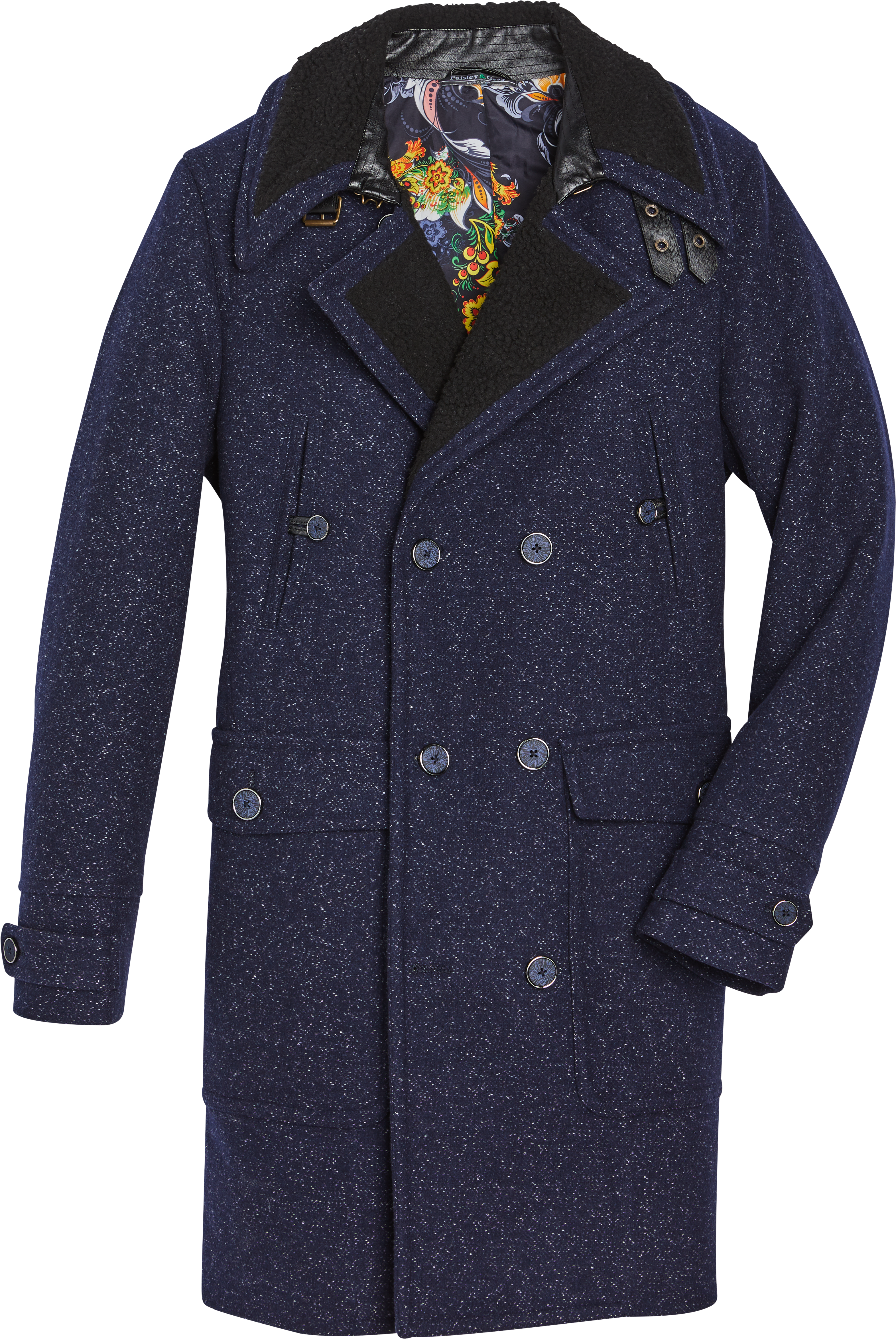 navy topcoat mens