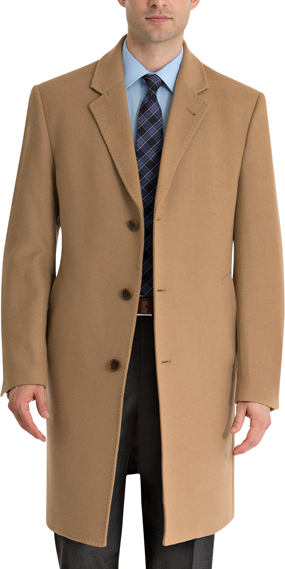 ralph lauren men's luther wool-blend top coat