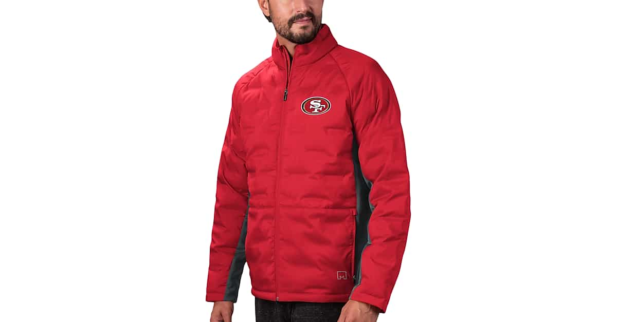 MSX By Michael Strahan 49ers Ultimate Puffer Jacket, Red - Men's Big & Tall