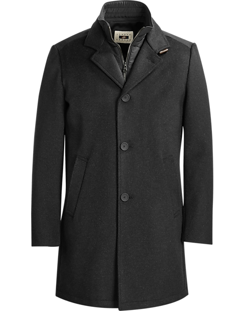 Joseph Abboud Car Coat, Charcoal - Men's Sale | Men's Wearhouse
