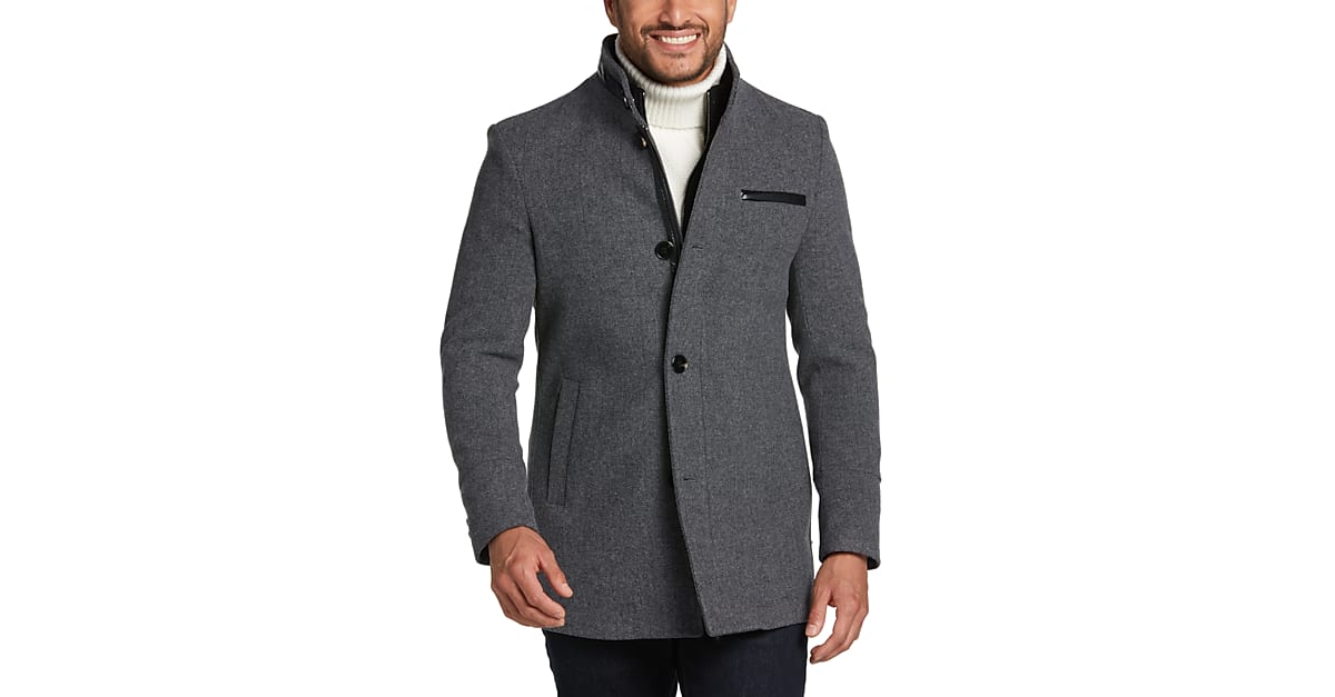 MEN FASHION Coats Cloth Selected Long coat Black L discount 57% 
