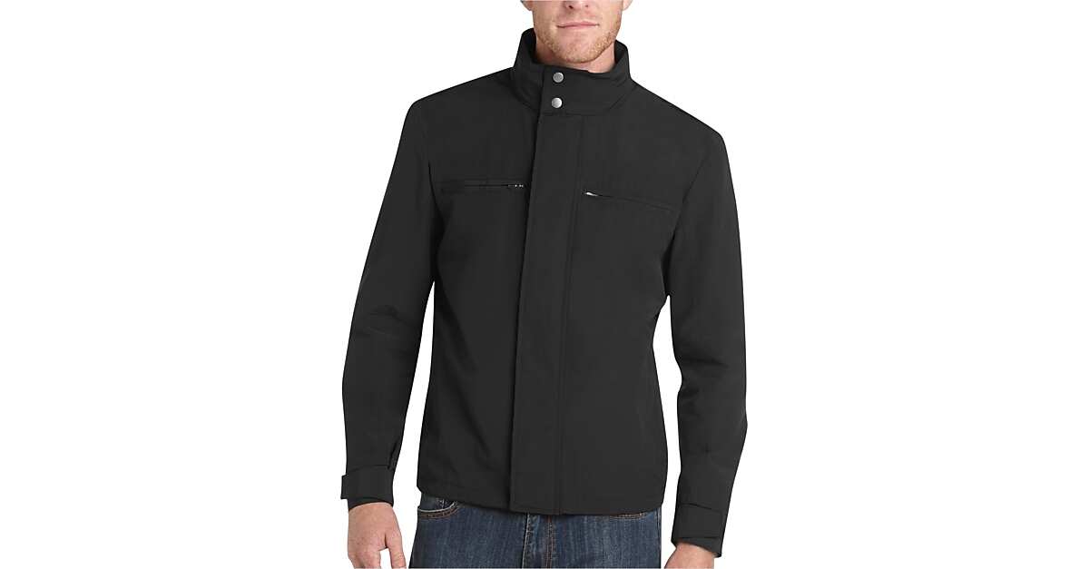 Pronto Uomo Black Slim Fit Field Jacket Men's Sale Men's Wearhouse