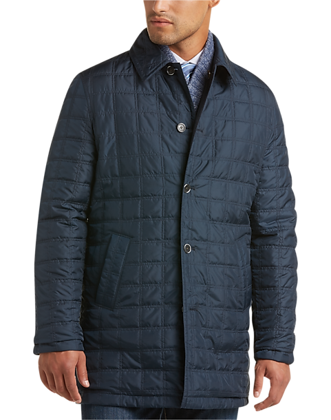 Joseph Abboud Reversible Modern Fit Raincoat - Men's Outerwear | Men's ...