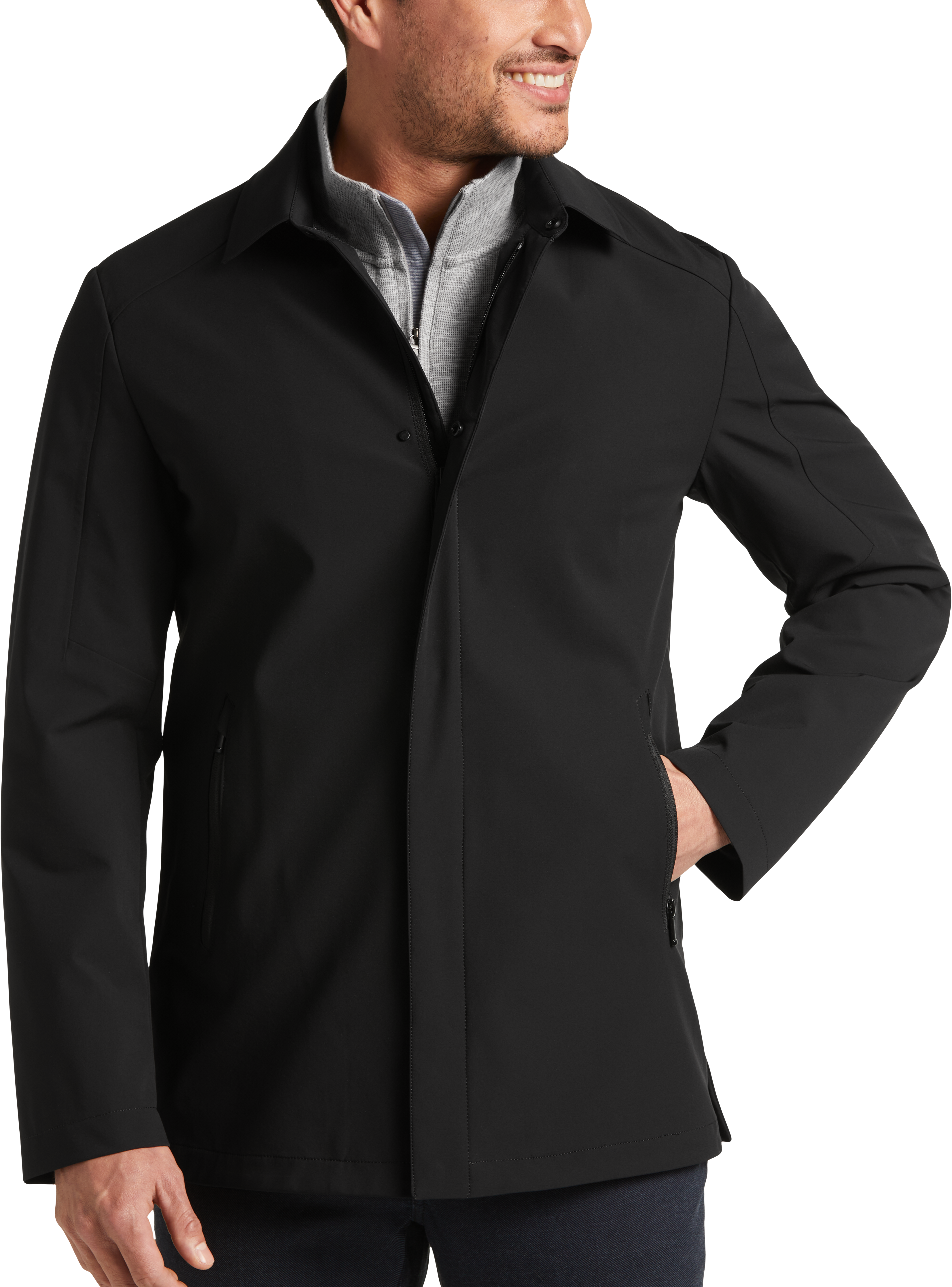 Kenneth cole clearance black trench coat