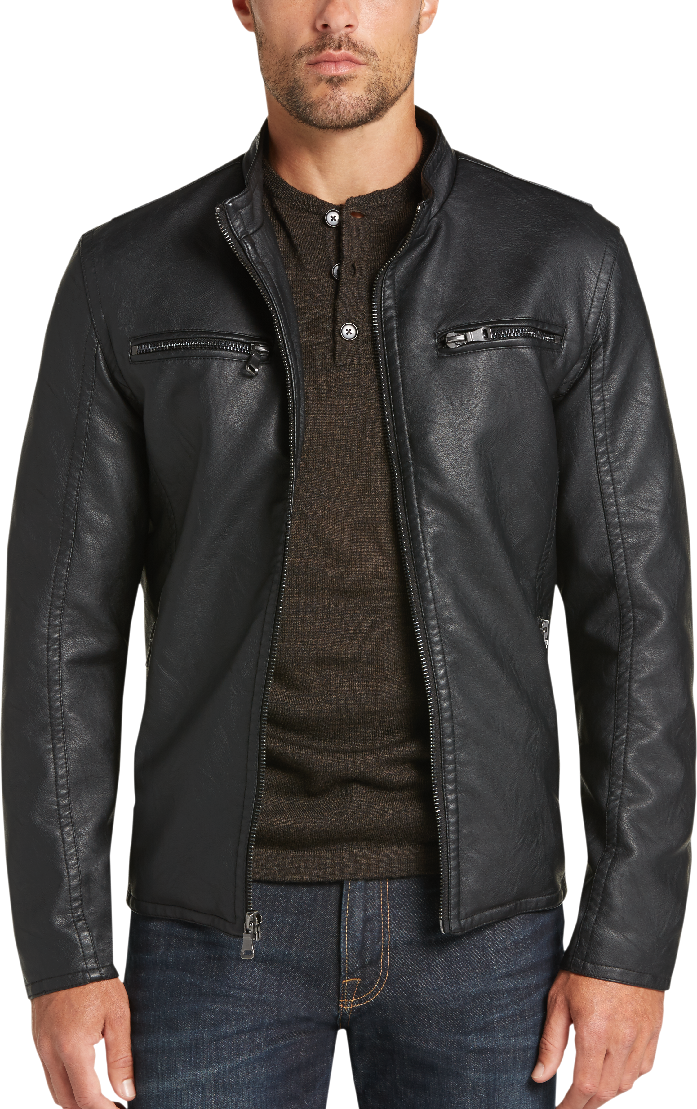 pronto uomo leather jacket