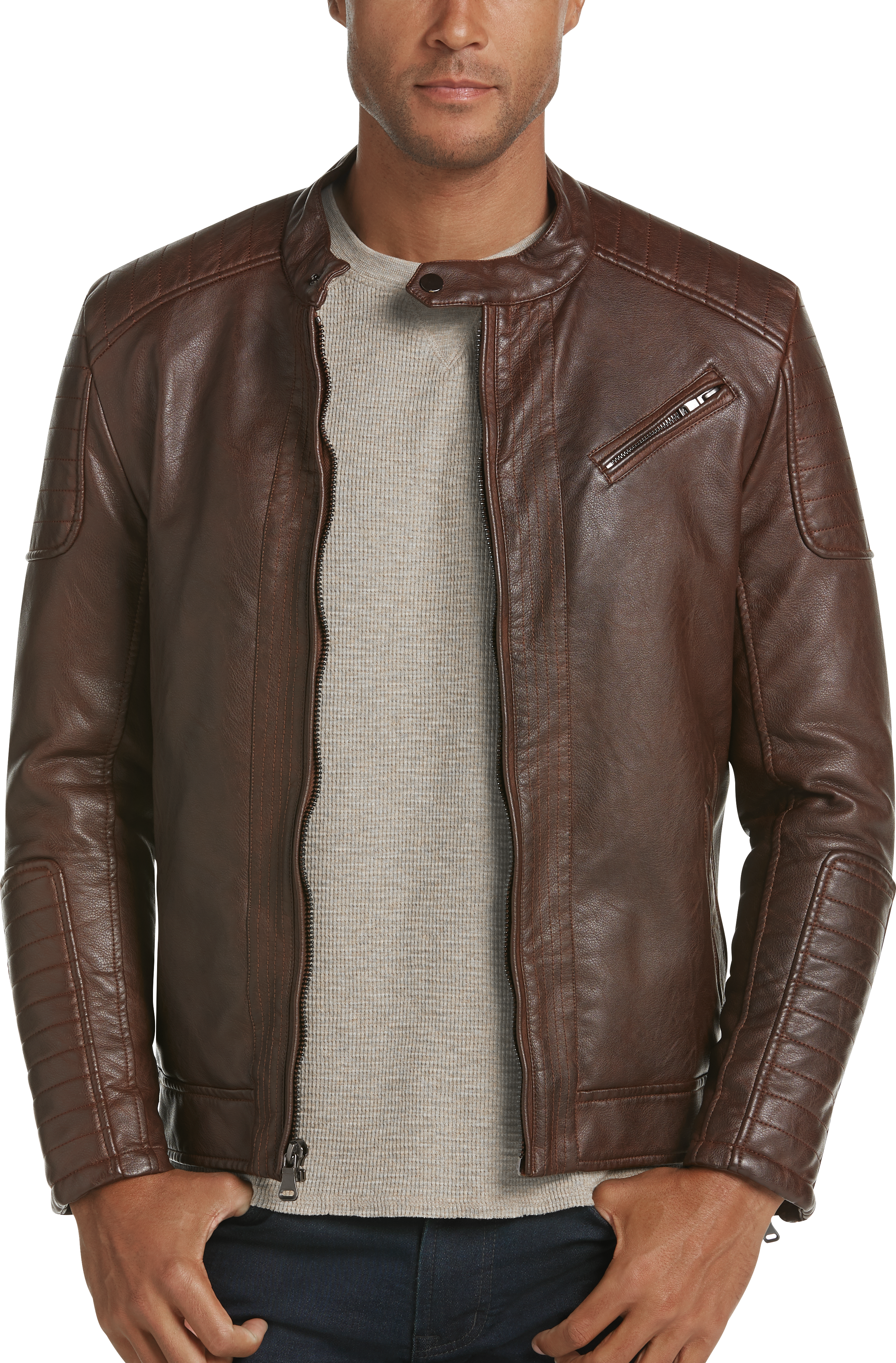 pronto uomo leather jacket