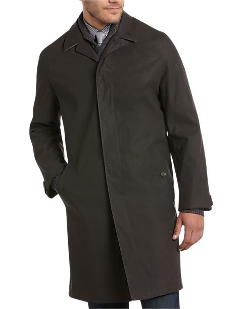 Tommy Hilfiger Dark Olive Slim Fit Raincoat - Men's Sale | Men's Wearhouse