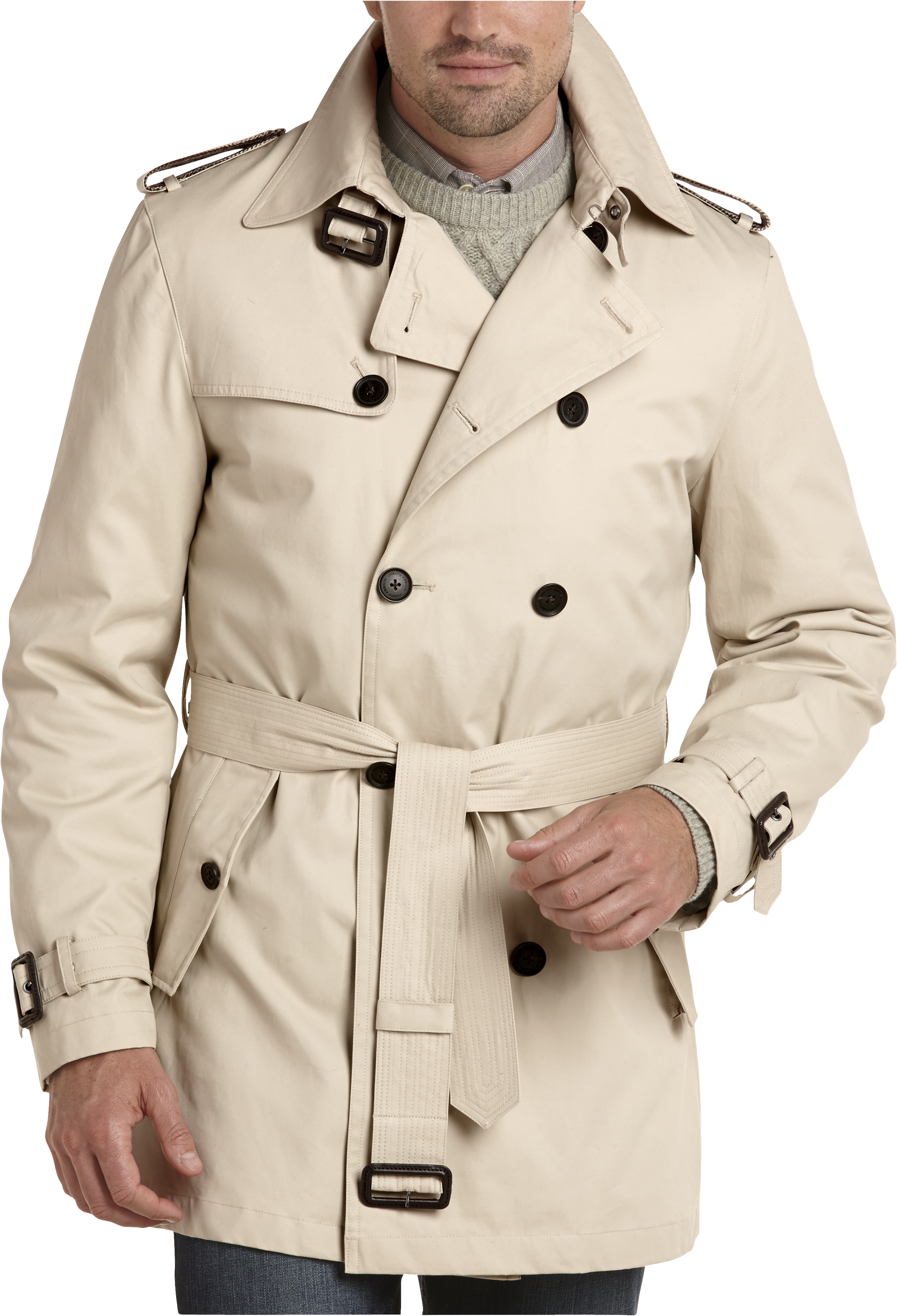 Men's wearhouse trench coat clearance