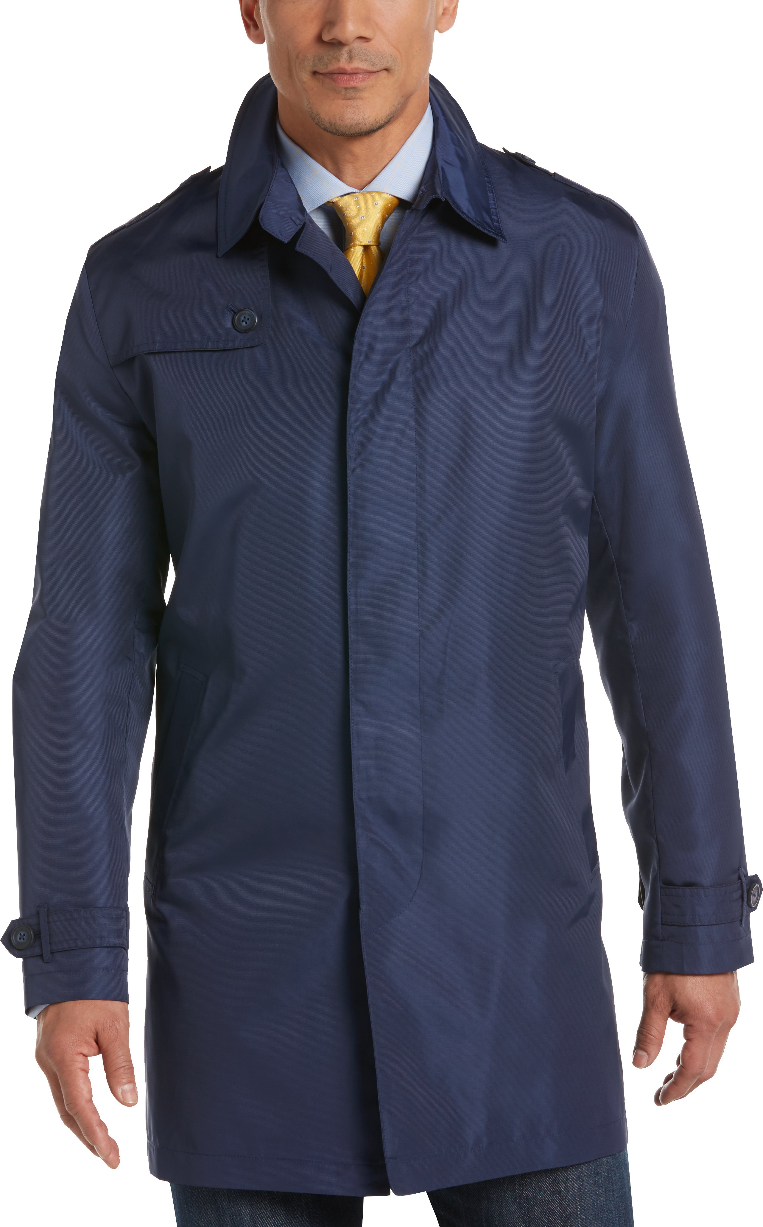 Tommy Hilfiger Postman Blue Modern Fit Raincoat - Men's Sale | Men's  Wearhouse