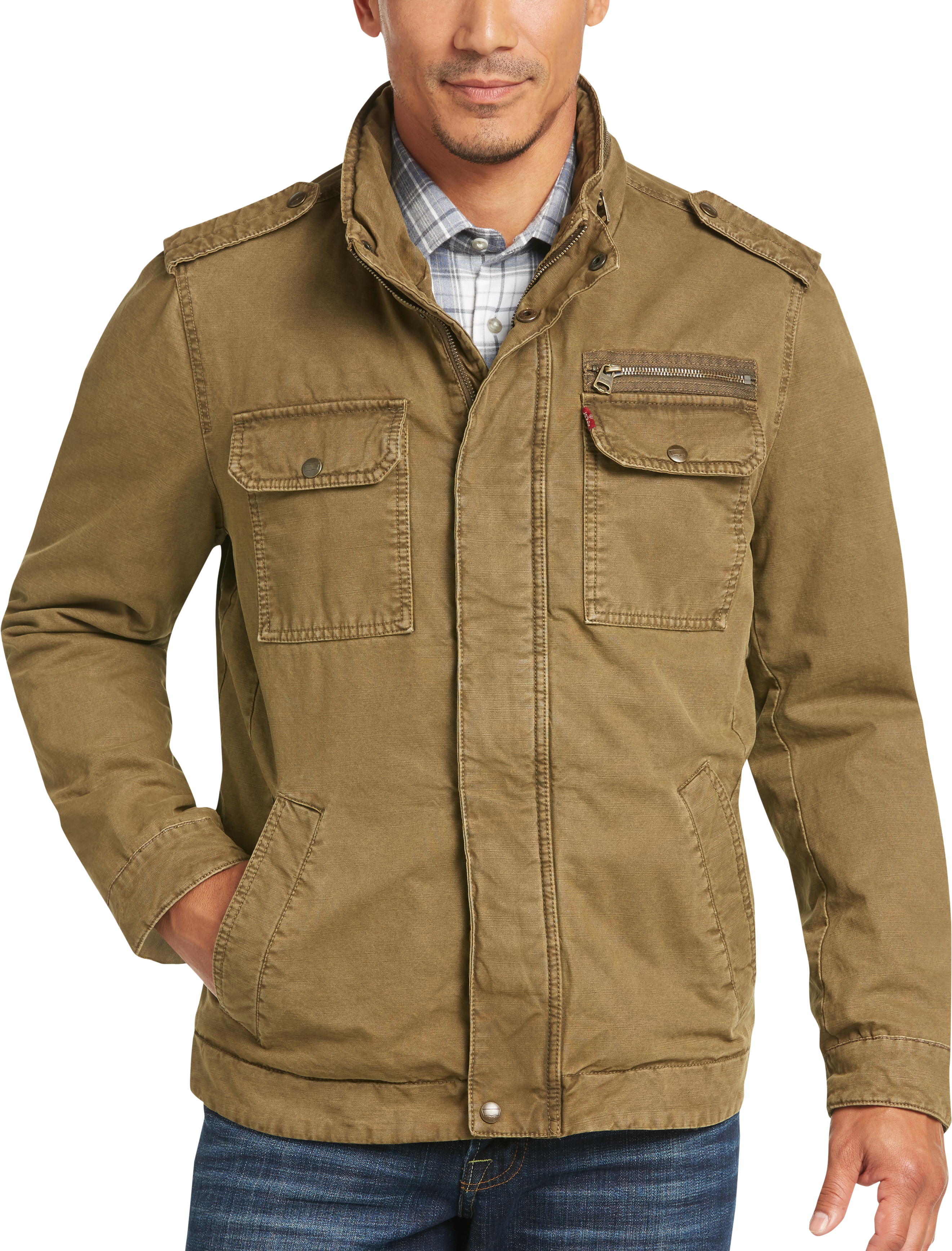 Levi's® Tan Modern Fit Field Jacket - Men's Sale | Men's Wearhouse