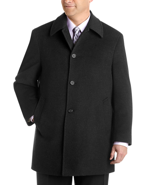 WeatherAll Charcoal Gray Wool Classic Fit Jacket - Men's Big & Tall ...