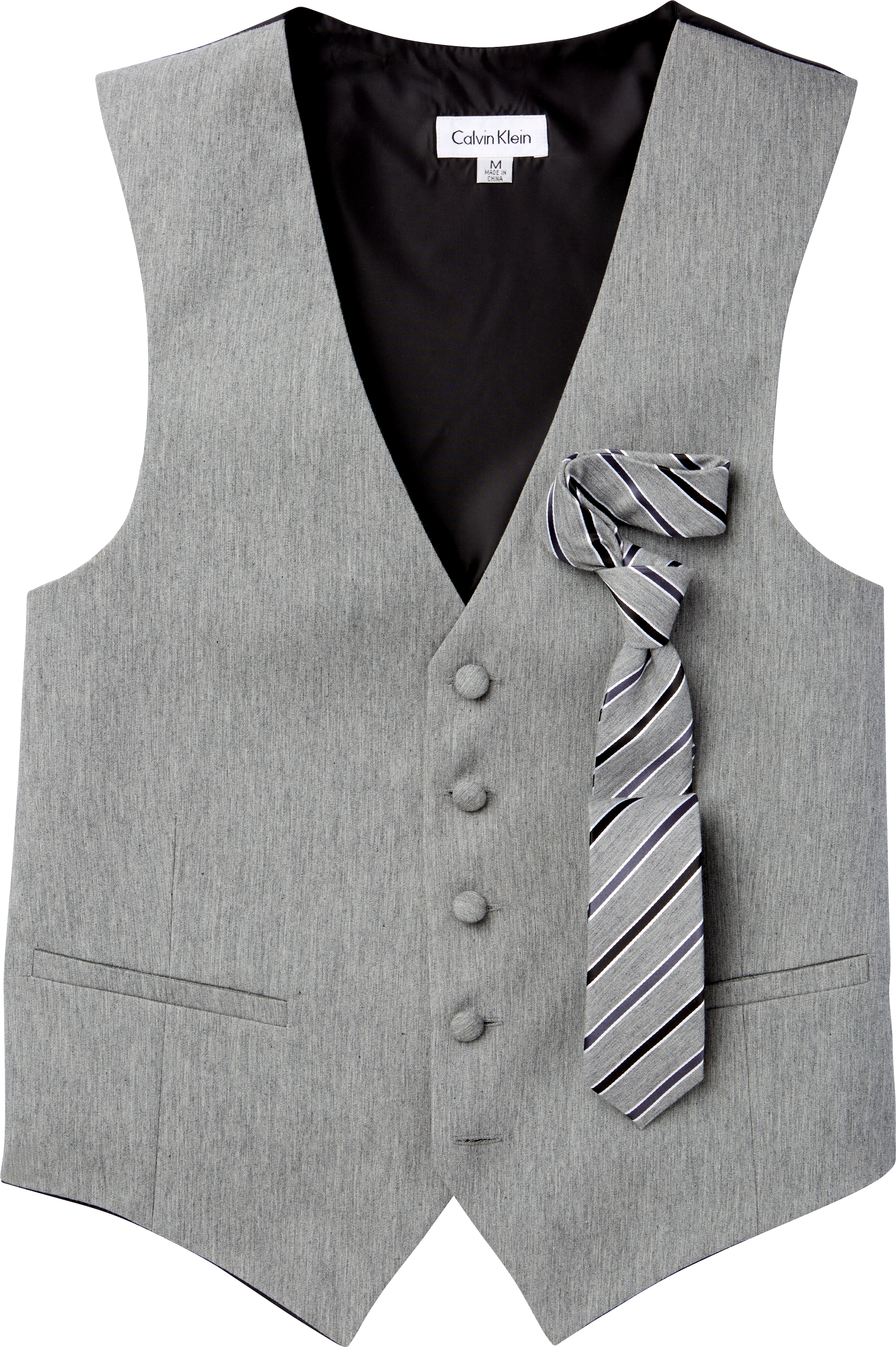 Namens smal Een hekel hebben aan Calvin Klein Gray Modern Fit Vest Set - Men's Big & Tall | Men's Wearhouse