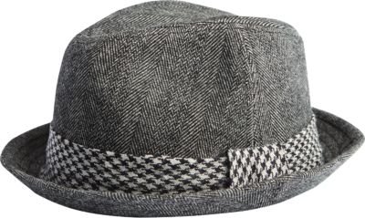 herringbone fedora hat