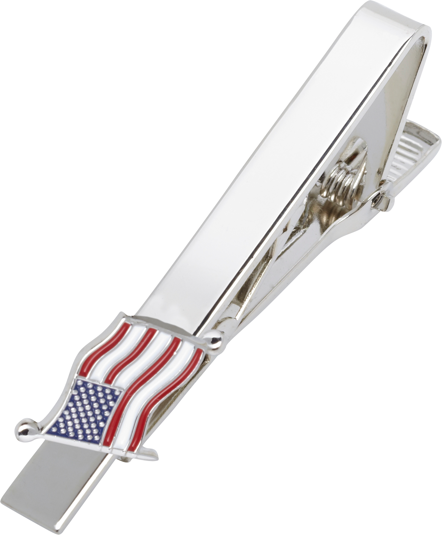 jogger grund emulering Pronto Uomo American Flag Silver Tie Bar - Men's Accessories | Men's  Wearhouse