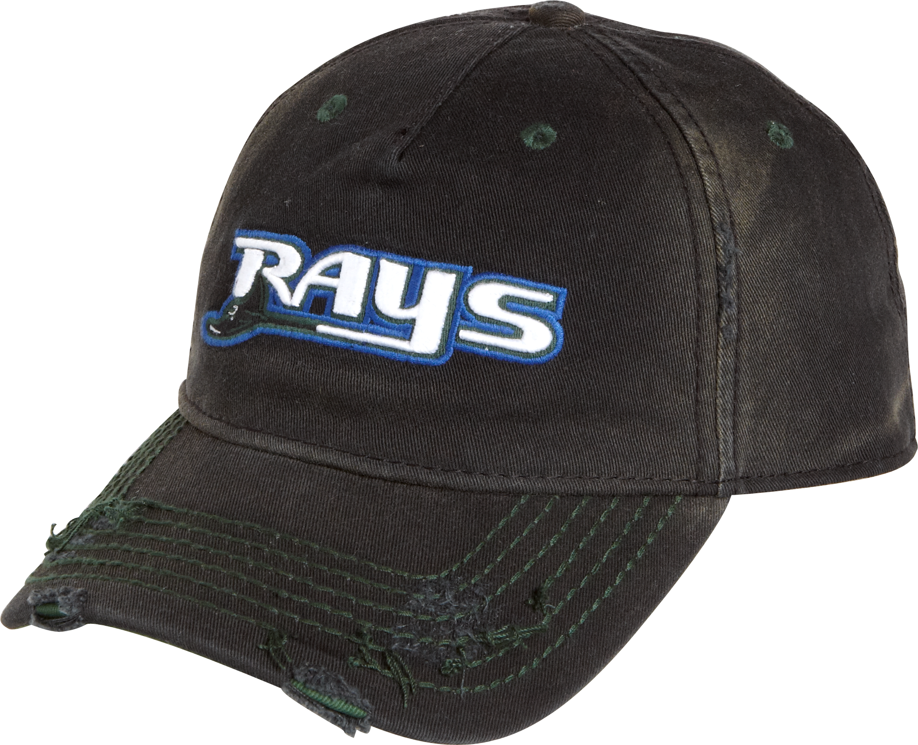 black tampa bay rays hat