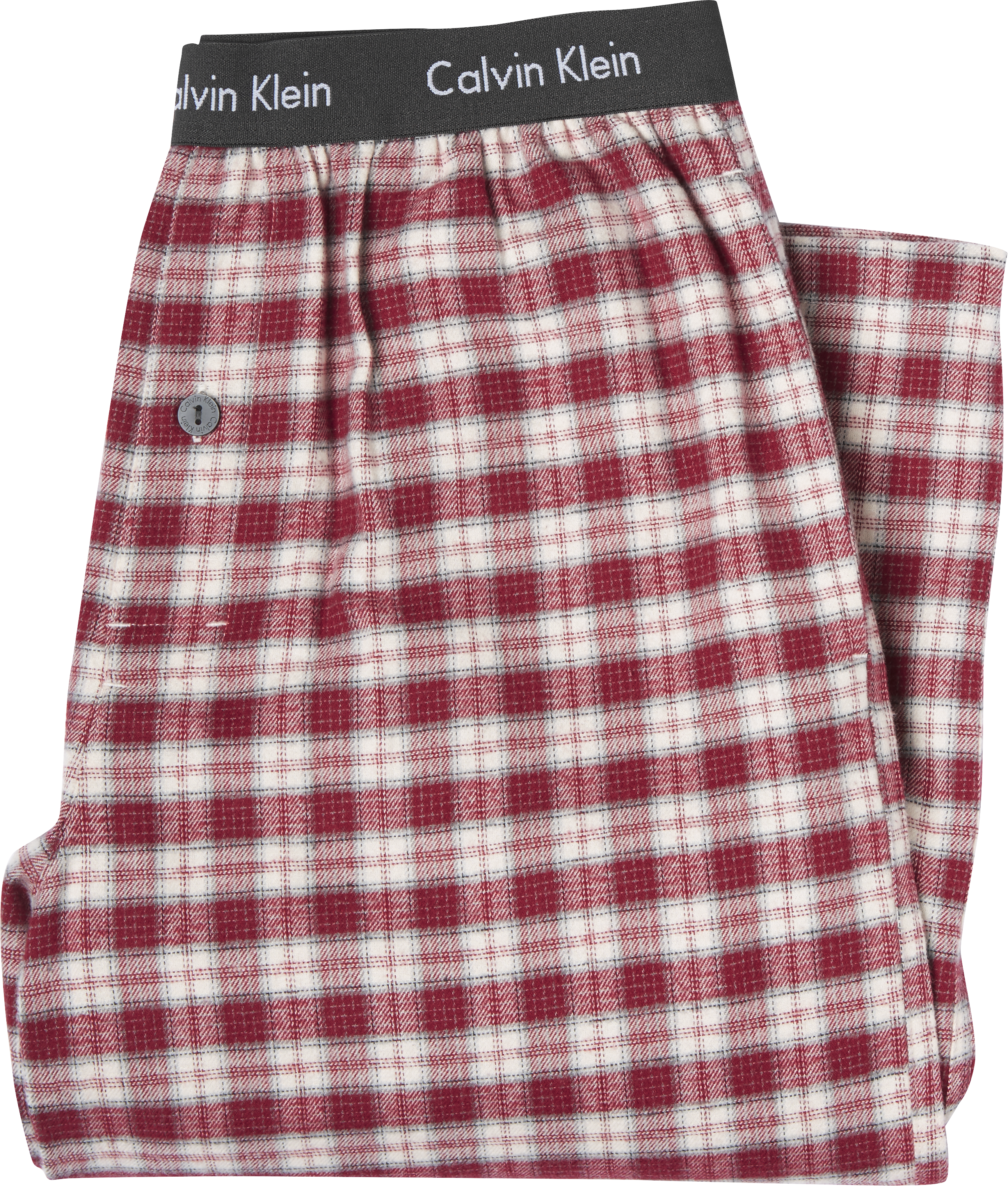 Calvin Klein Red & White Plaid Flannel Pajama Pants - Men's | Men's  Wearhouse