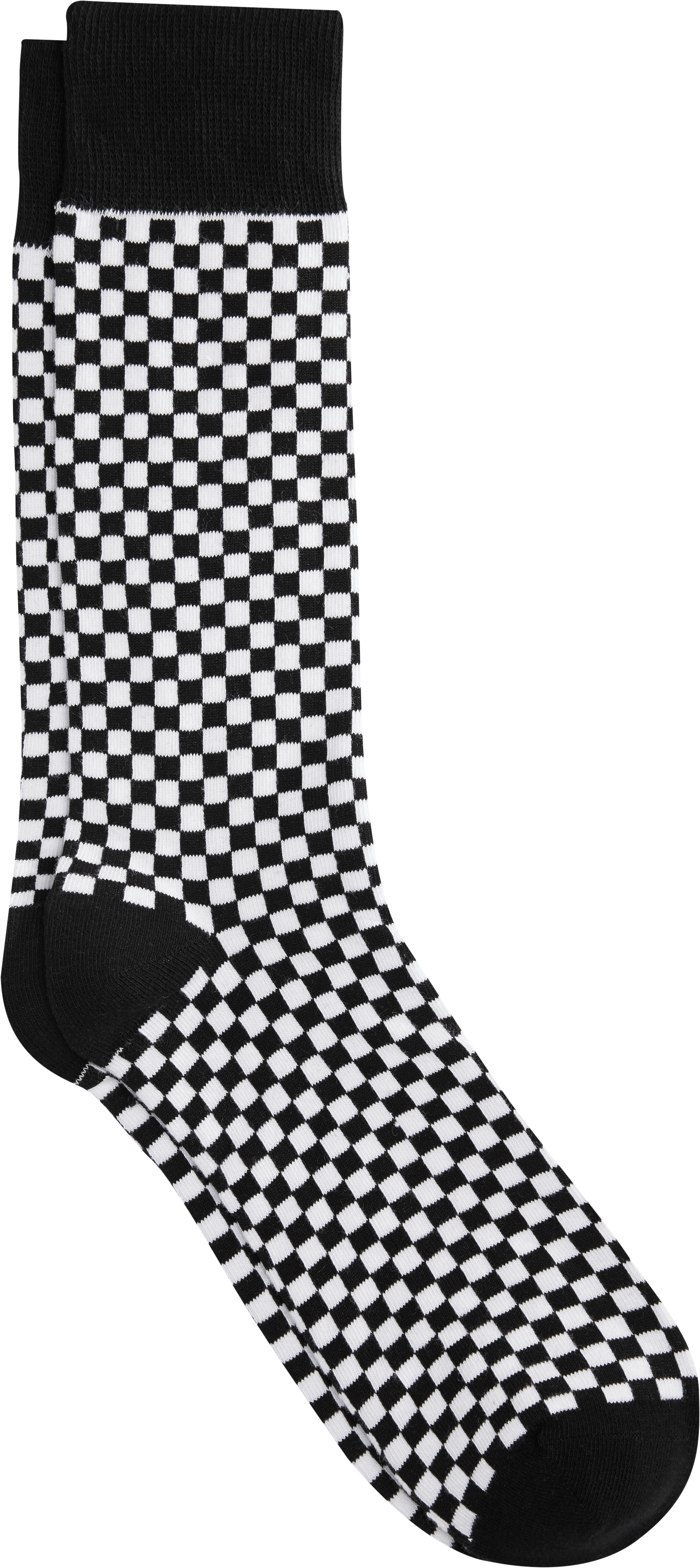 Egara Black And White Check Socks One Pair Mens Brands Mens Wearhouse 5509