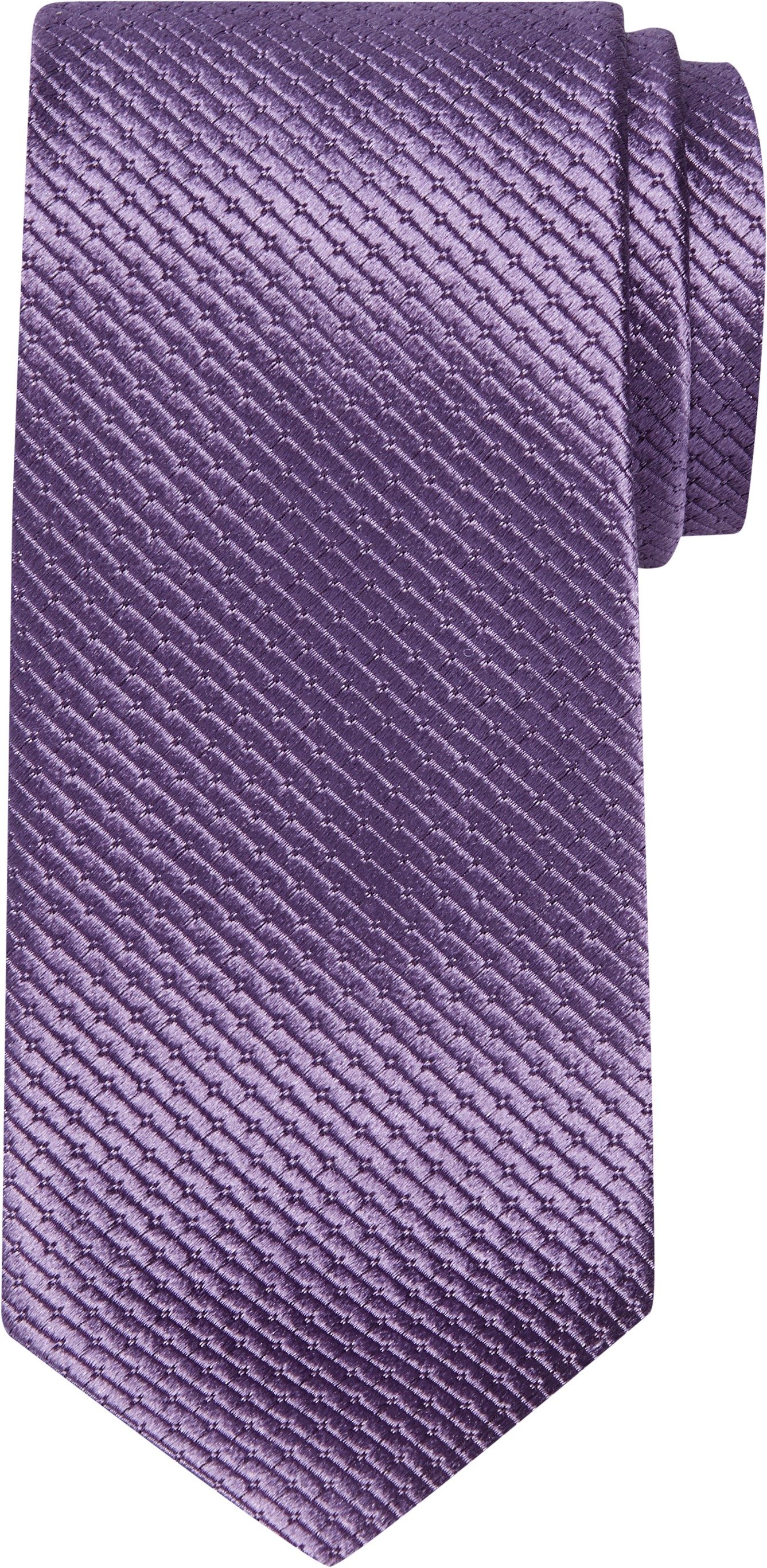 Pronto Uomo Purple Textured Silk Narrow Tie - Men's Brands | Men's ...