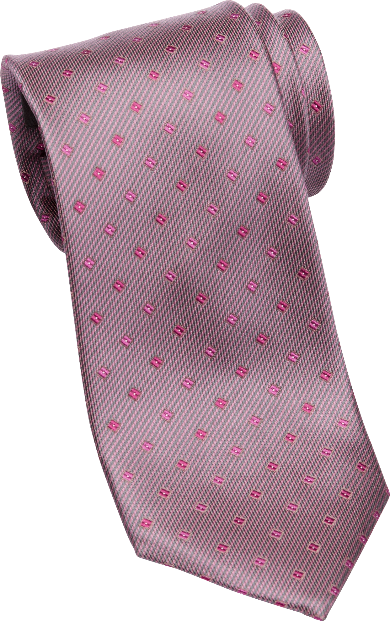 Calvin Klein Pink Diamond Dot Narrow Tie - Men's HDN | Men's Wearhouse