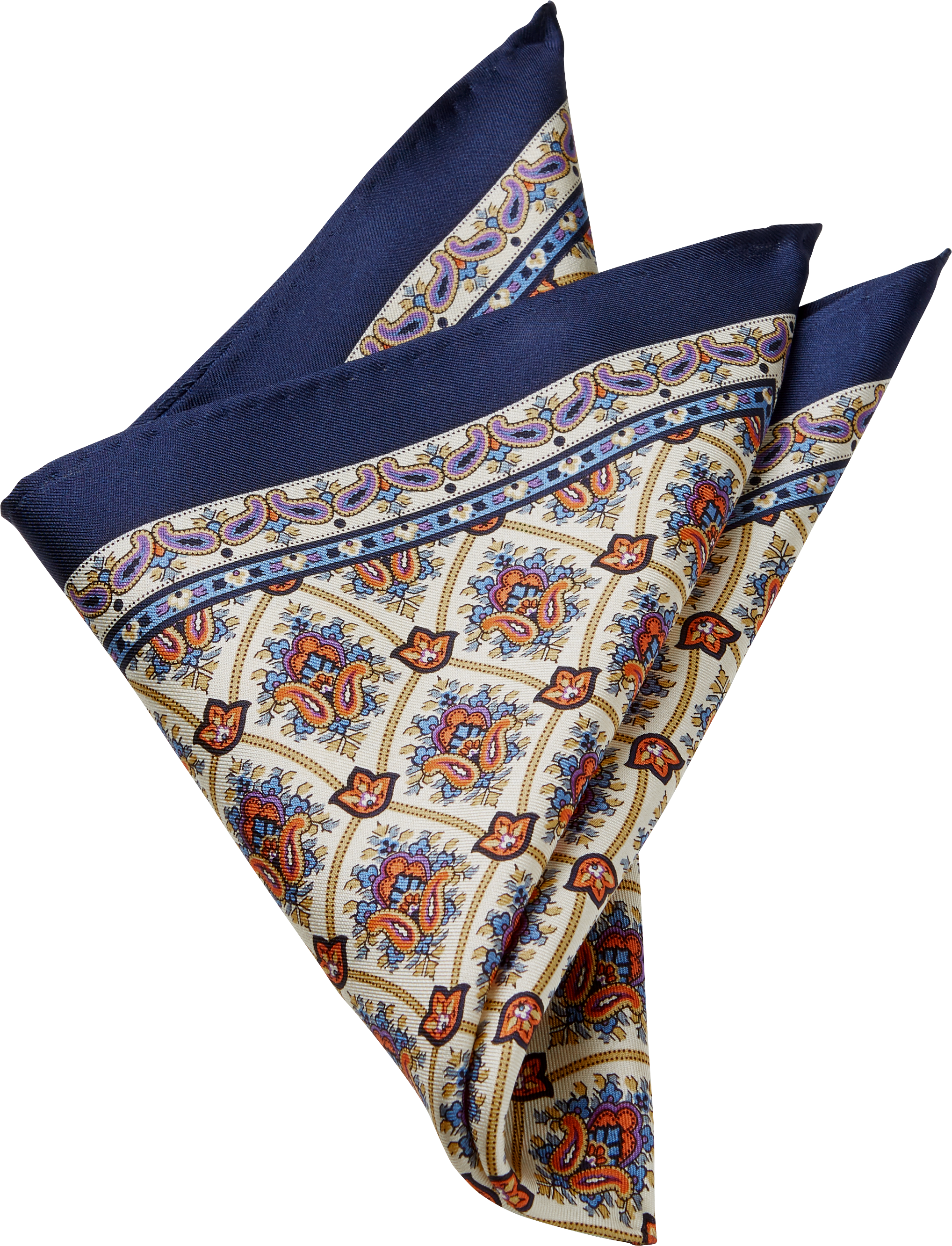 Joseph Abboud Navy Paisley Pocket Square - Men's VIP EVENT | Men's ...