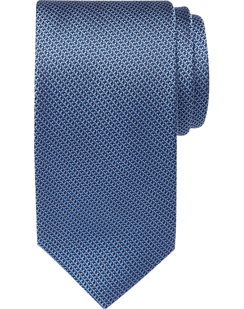 Awearness Kenneth Cole Blue Woven Extra Long Narrow Tie - Men's Big ...