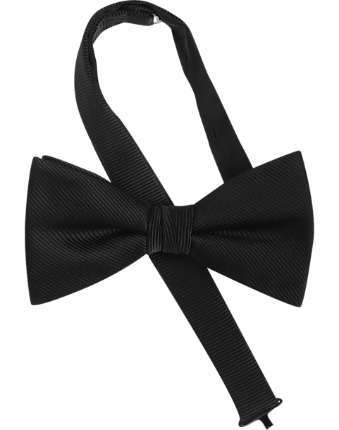 Calvin Klein Black Grosgrain Pre-Tied Bow Tie - Men's Accessories | Men's  Wearhouse
