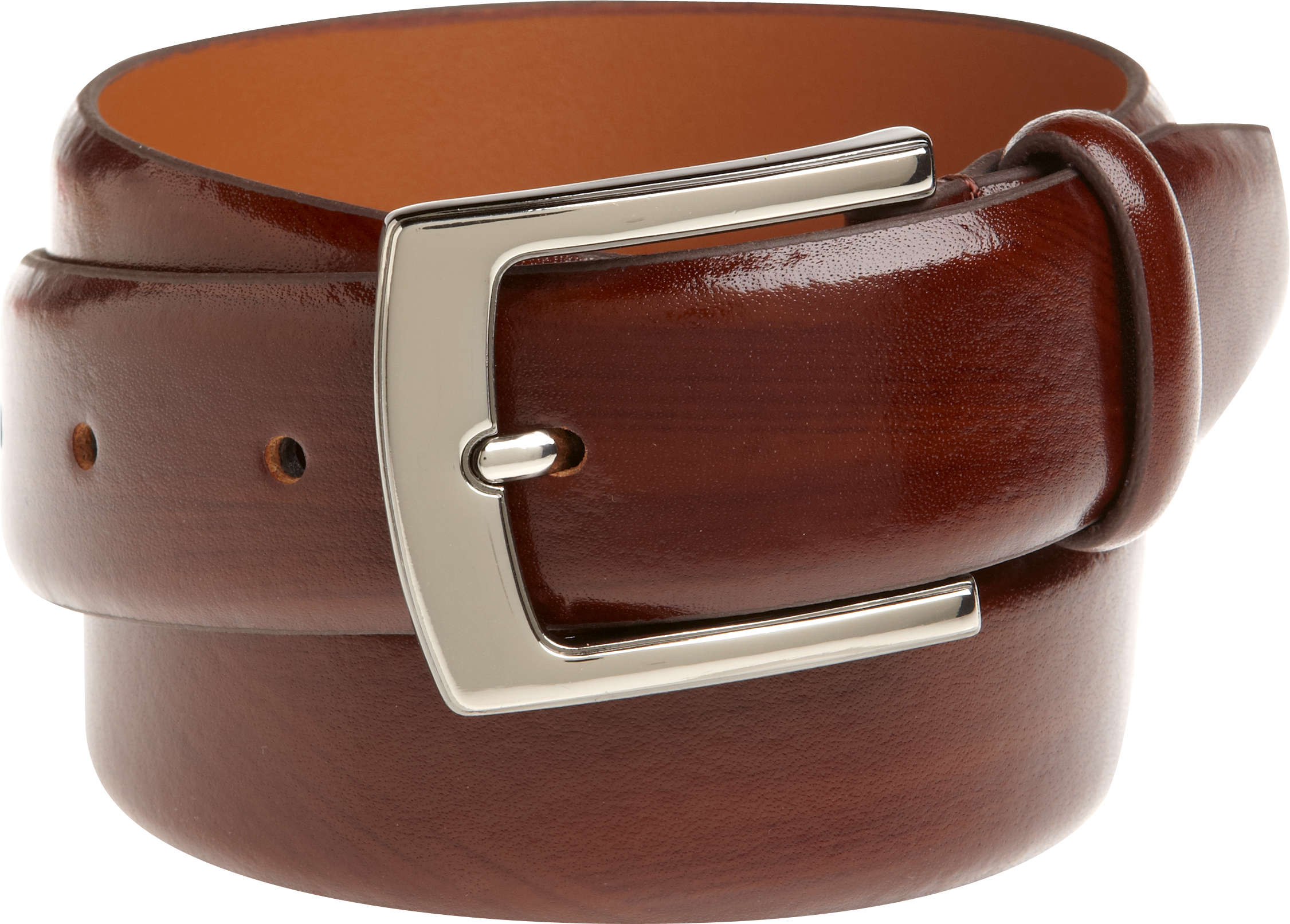 Cognac Brown Leather Belt 