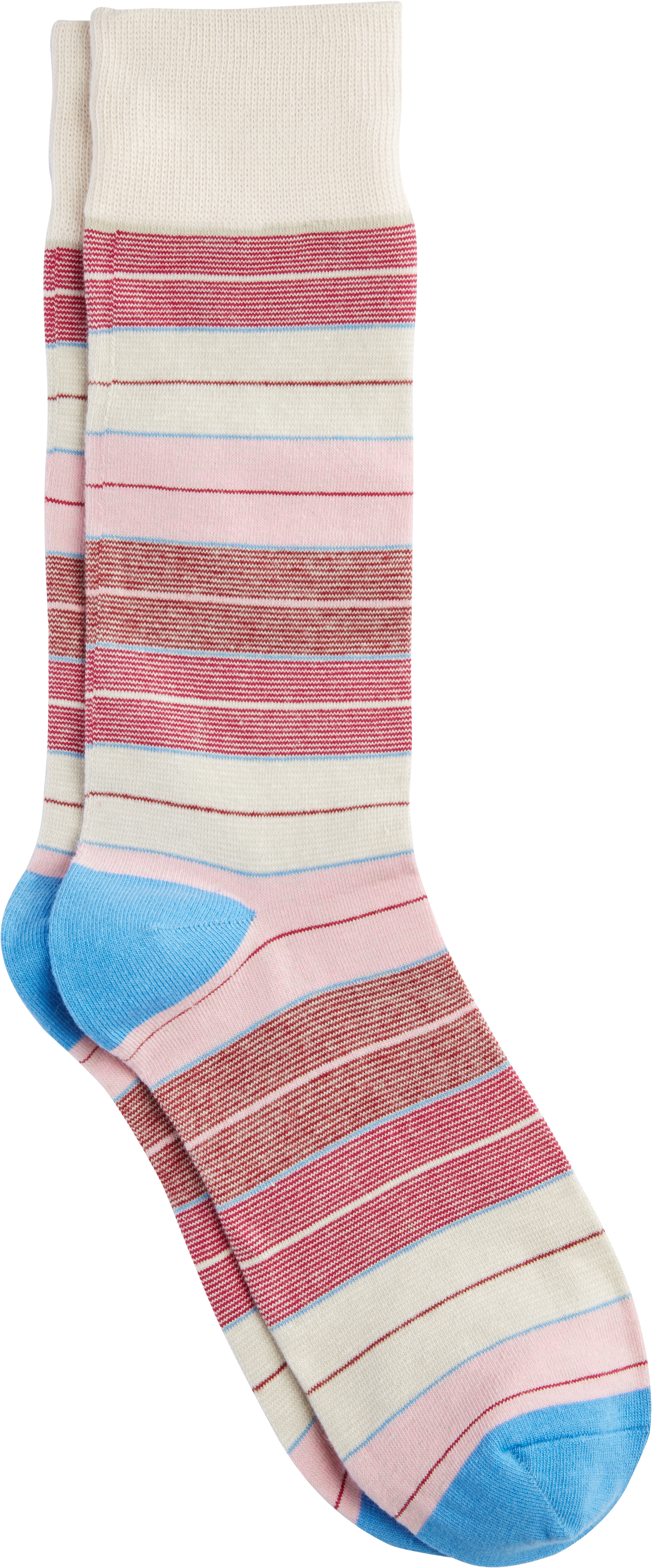 Egara Pink Stripe Socks, 1 Pair - Men's Brands | Men's Wearhouse