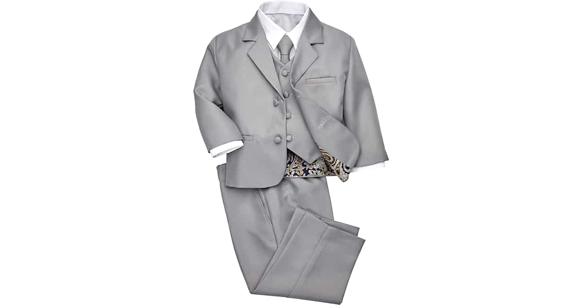 Peanut Butter Collection Toddlers Tuxedo, Heather Gray Men's Suits