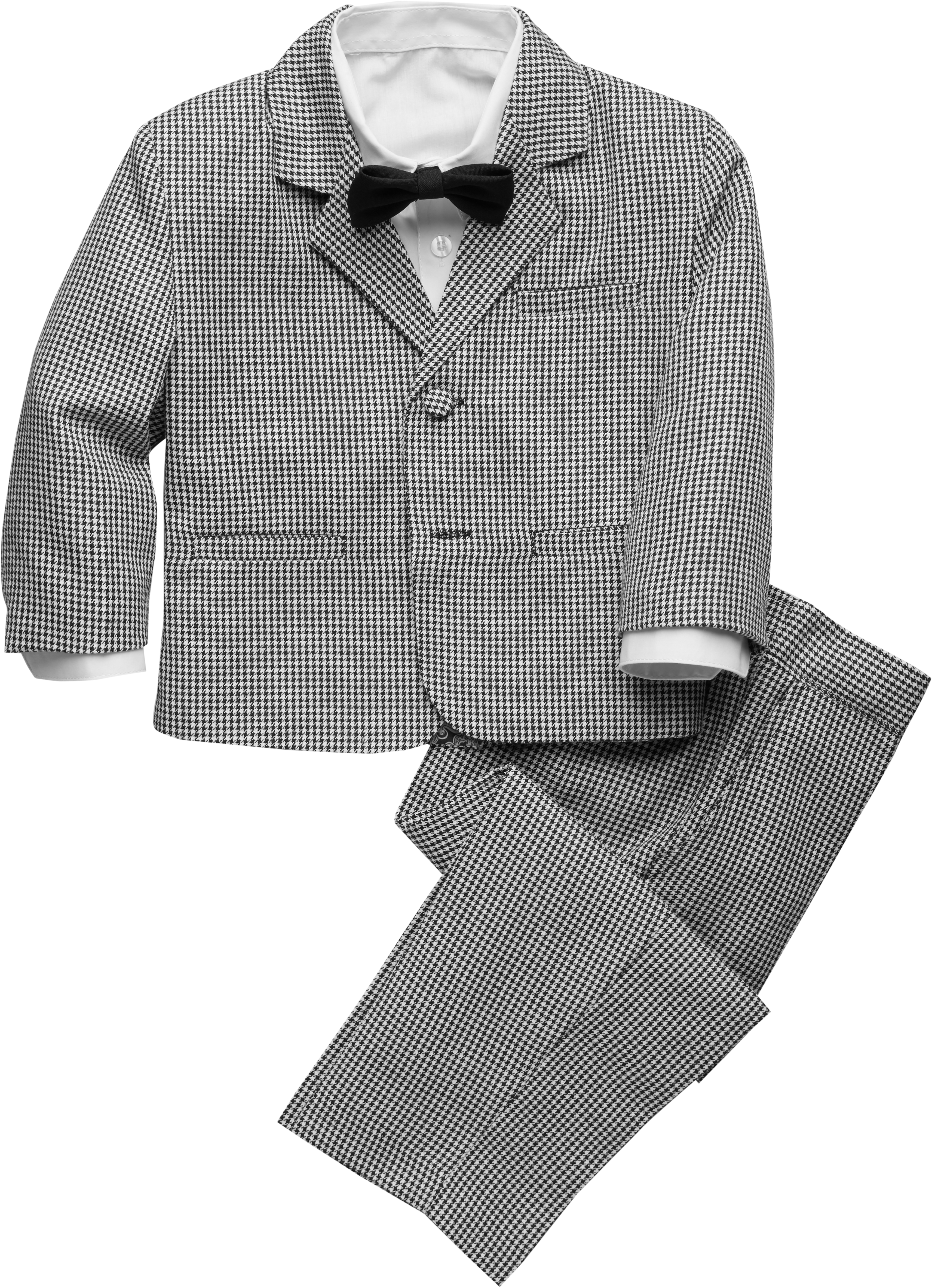 Peanut Butter Collection Toddler Boys Tuxedo Black White Houndstooth Men S Suits Men S Wearhouse