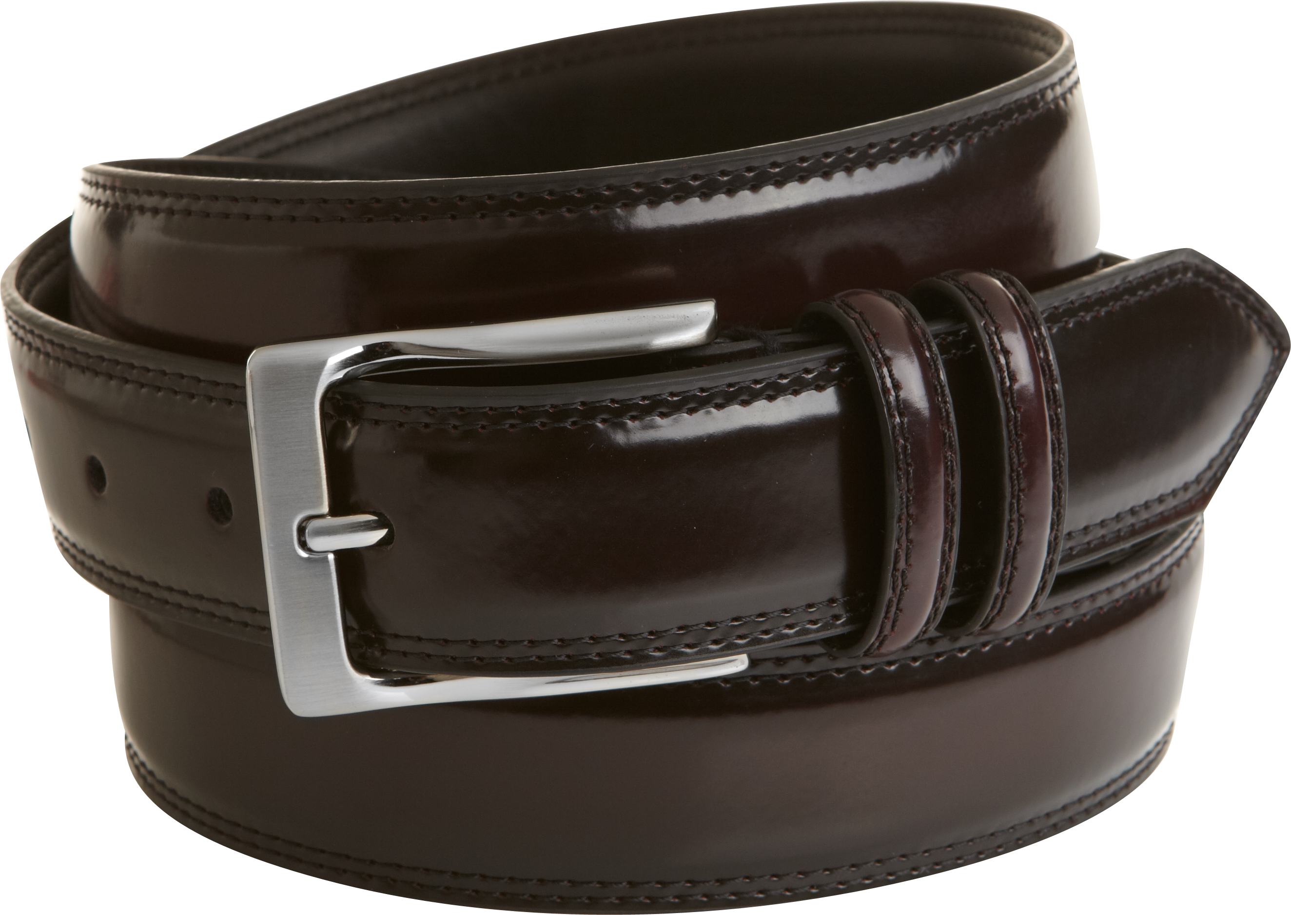 mens maroon leather belts