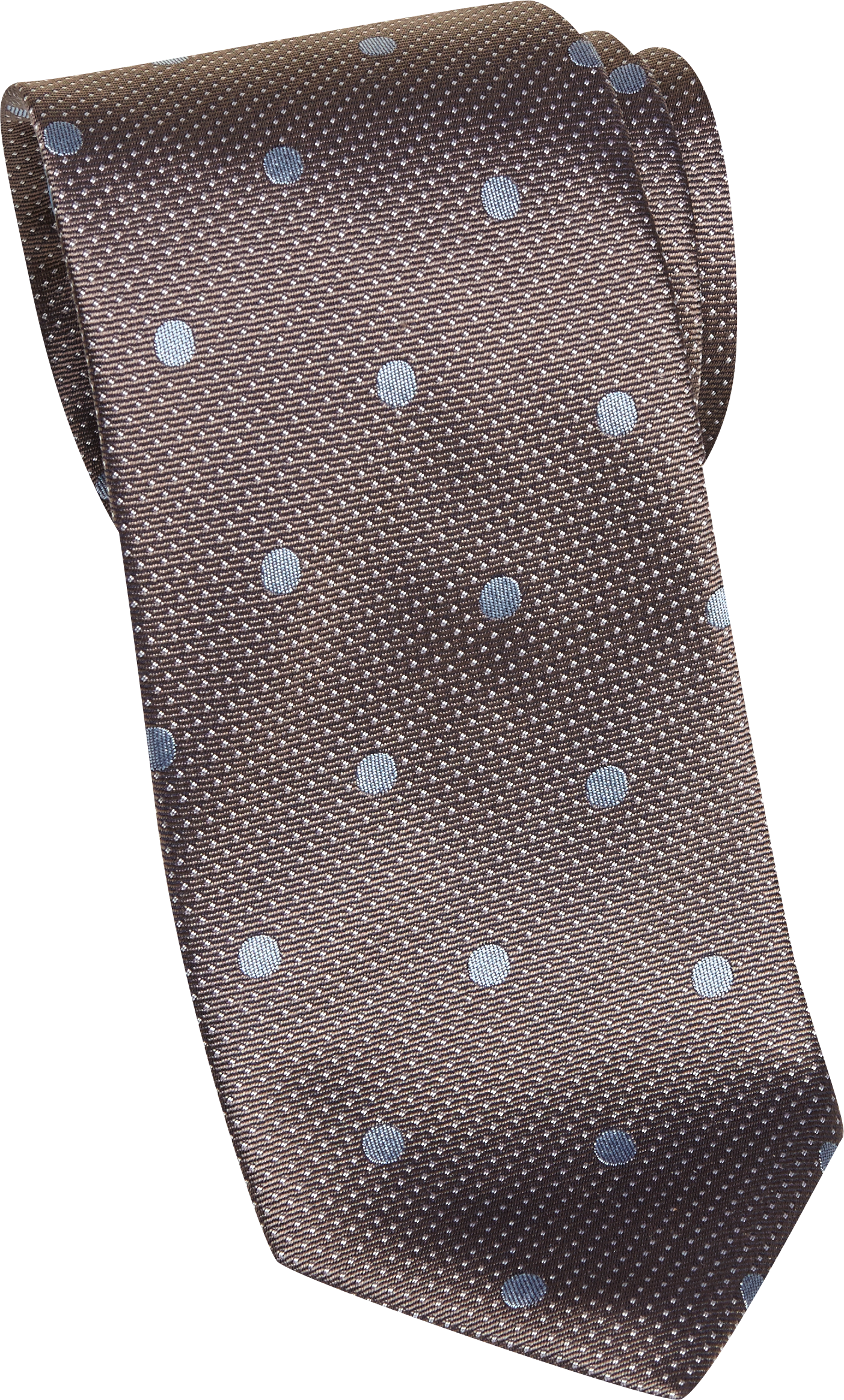 Egara Taupe And Light Blue Polka Dot Narrow Tie Mens Brands Mens