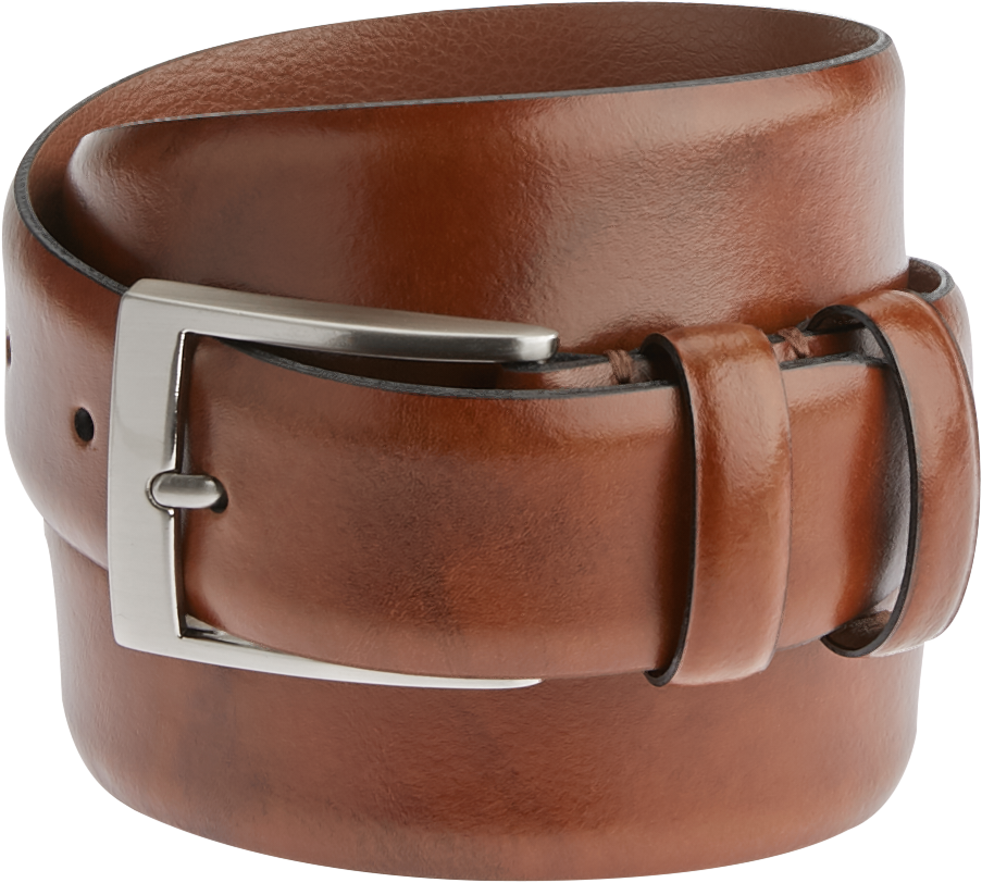 Joseph Abboud Cognac Leather Belt - Men's Sale | Men's Wearhouse