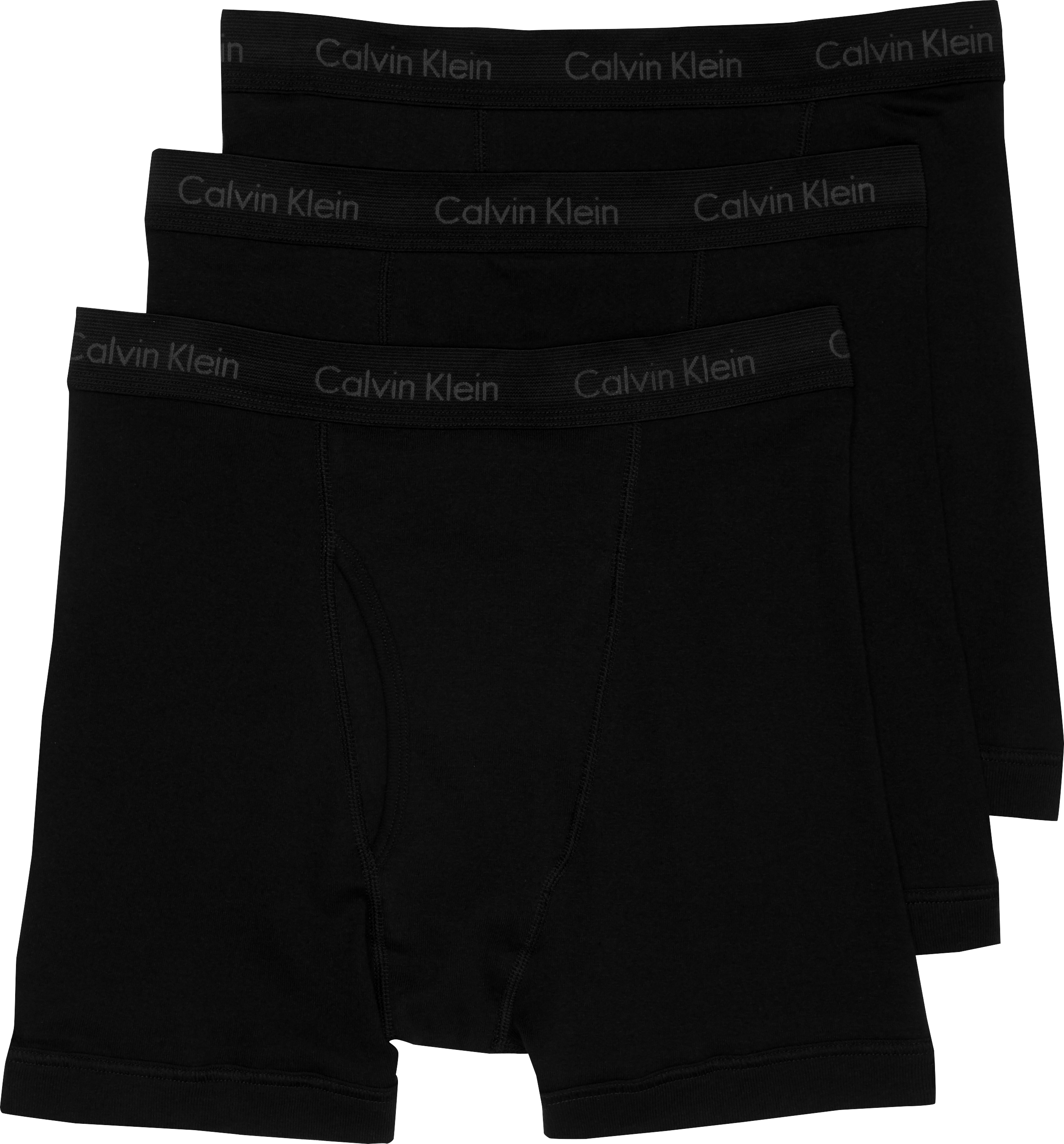 Calvin Klein Black Cotton Classic Boxer Briefs, 3-Pack - Men's ...