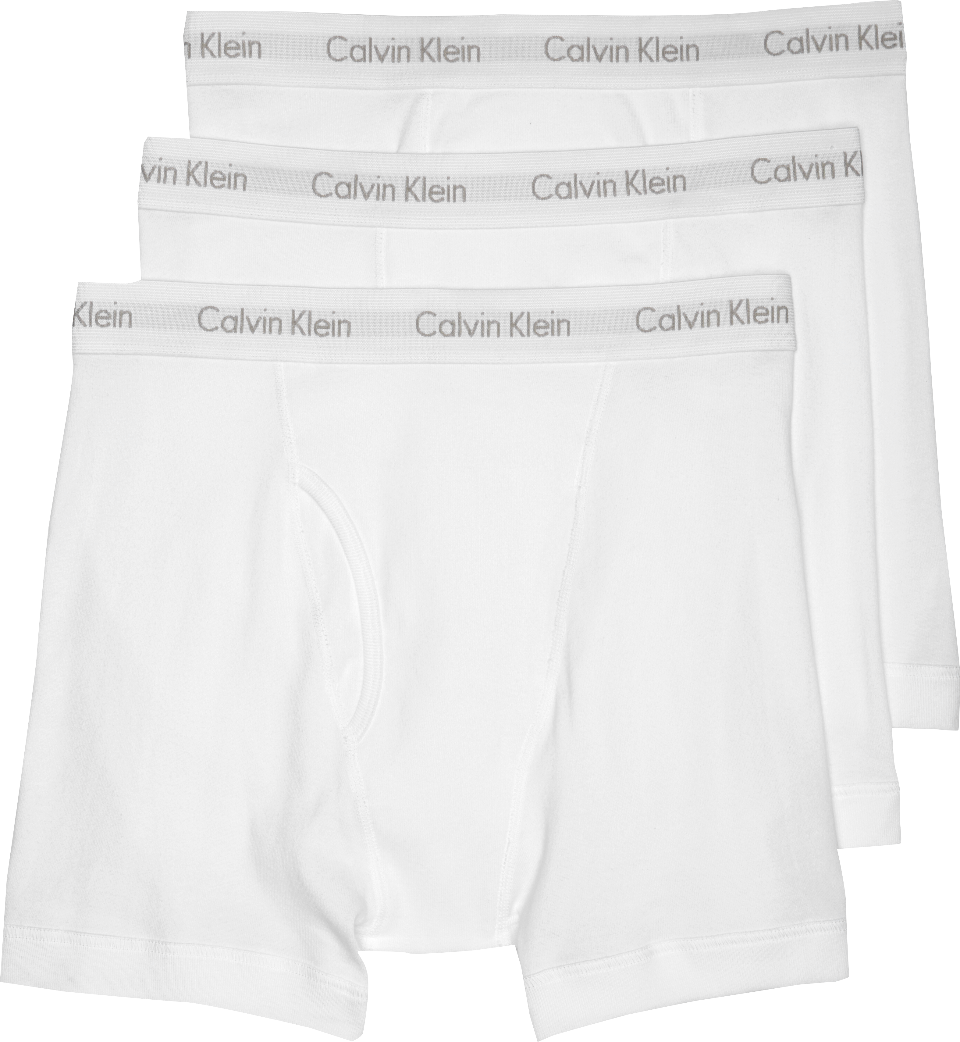 Calvin Klein White Cotton Classic Boxer Briefs, 3-Pack - Men's Sale ...
