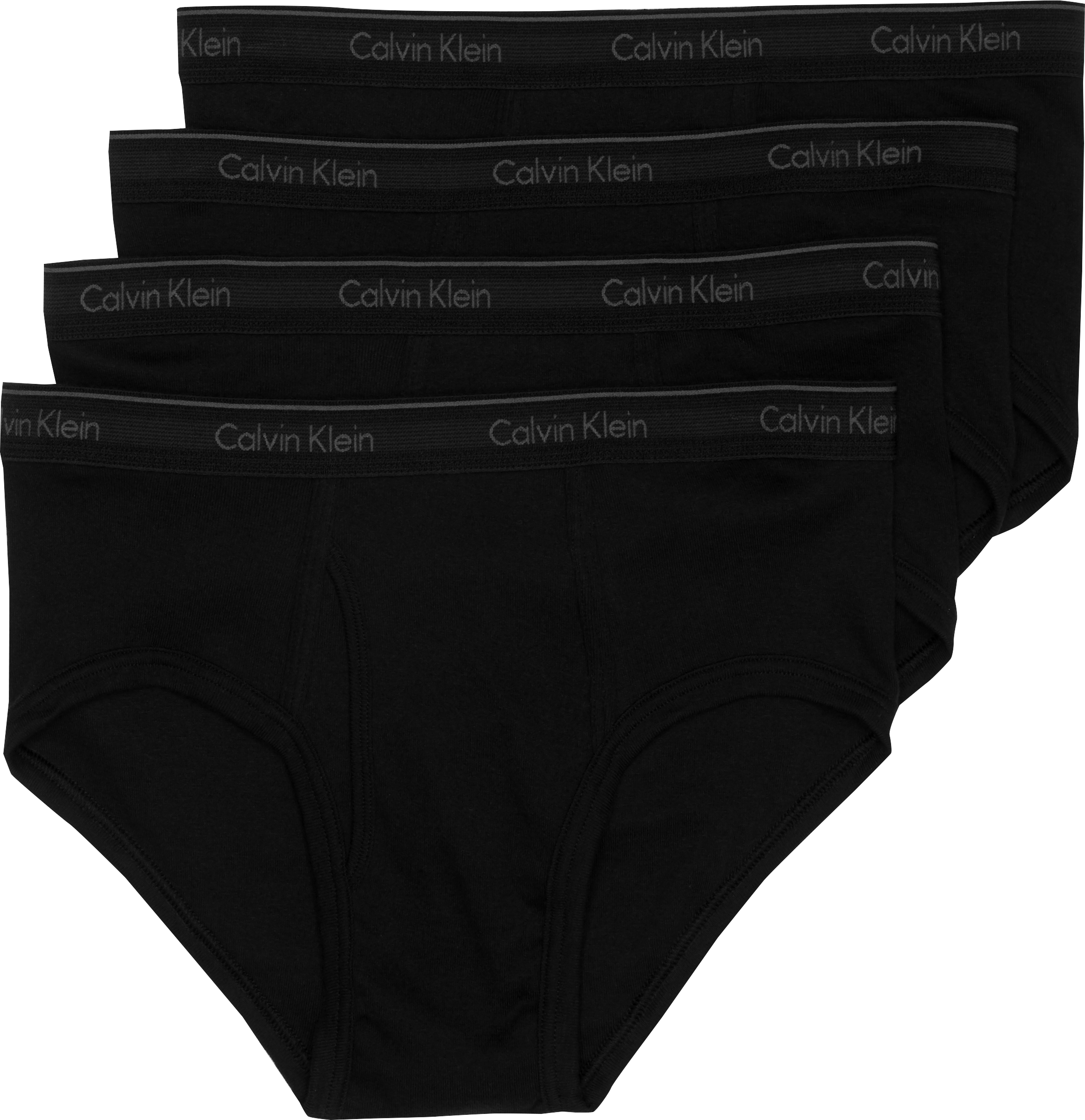 Calvin Klein Black Cotton Classic Hip Briefs, 4-Pack - Men's Sale | Men ...