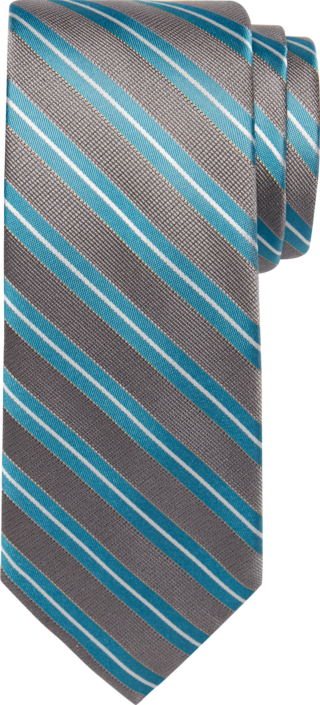 Gray Stripe Tie | Mens Wearhouse