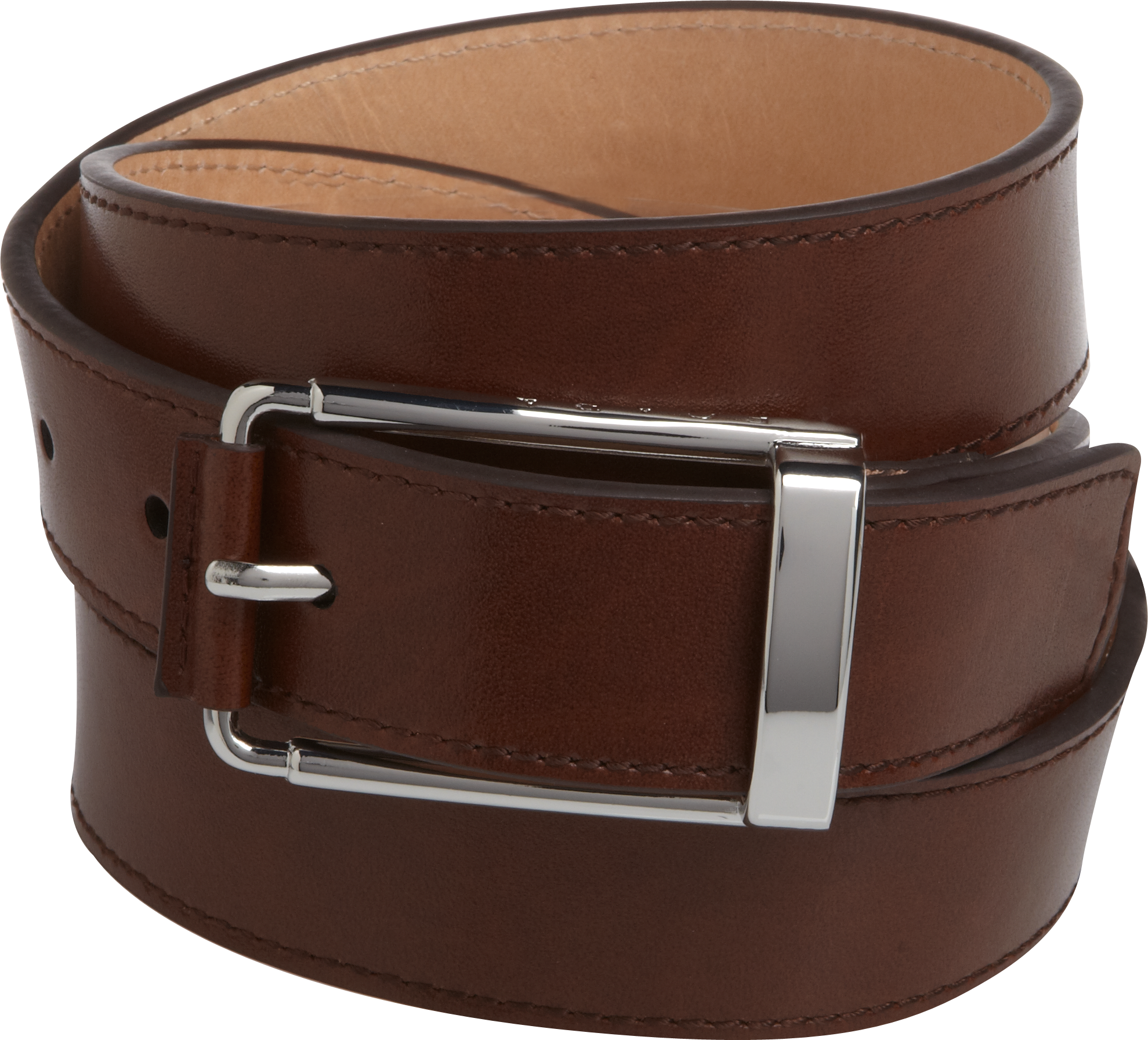 Egara Brown Leather Belt - Men's Sale | Men's Wearhouse