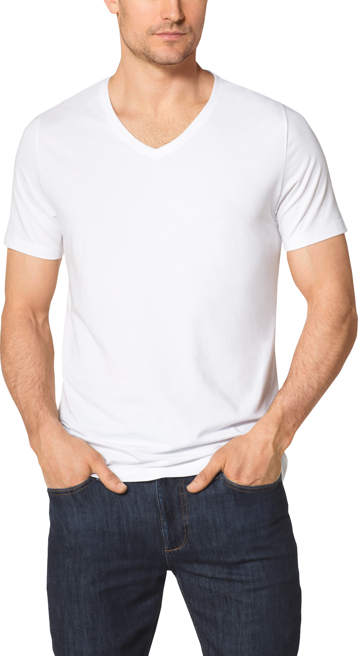 Second Skin Deep V-Neck Stay-Tucked Undershirt (3-Pack) – Tommy John