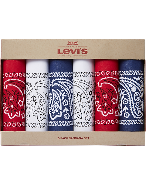 Levi's® Cotton Bandanas, 6-pack - Men's Sale | Men's Wearhouse