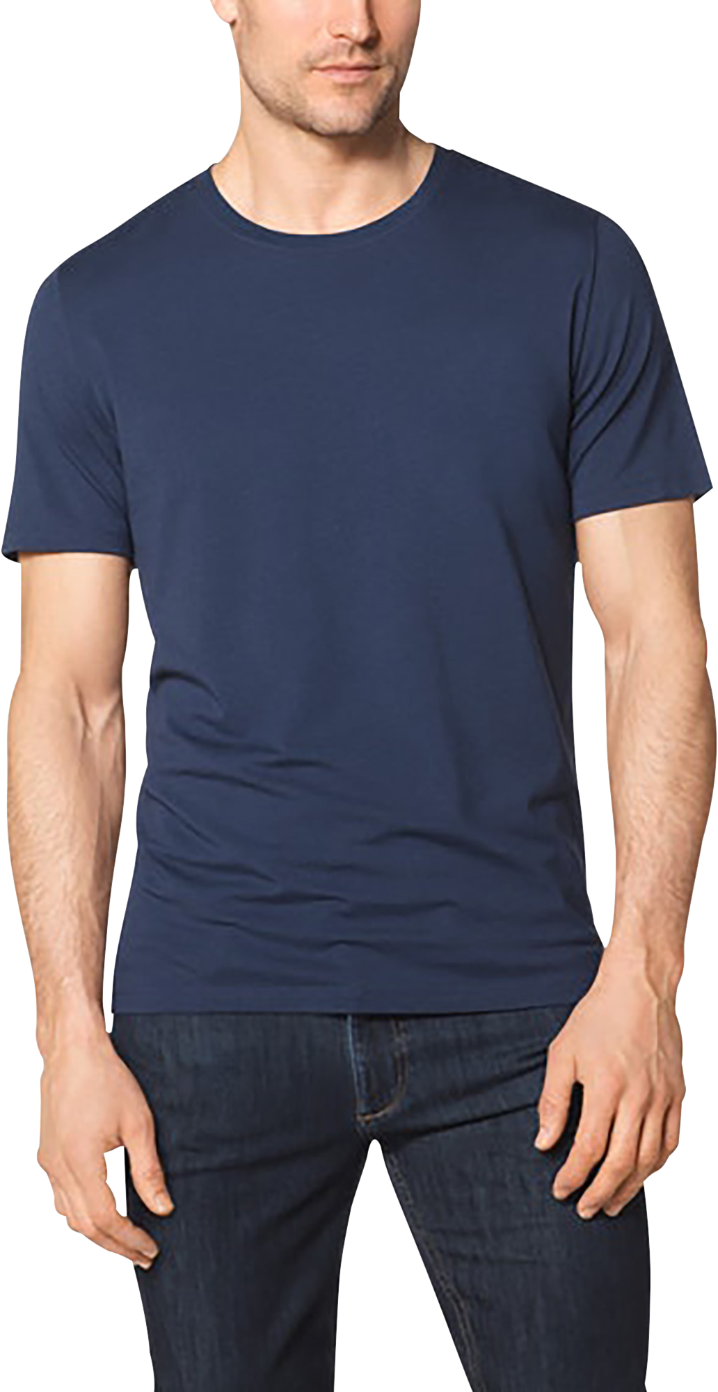 Tommy John Second Skin Essential Blue Crew Neck T-shirt - Men's Sale ...