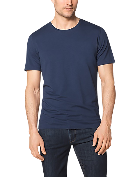 Tommy John Second Skin Essential Blue Crew Neck T-shirt - Men's Sale ...