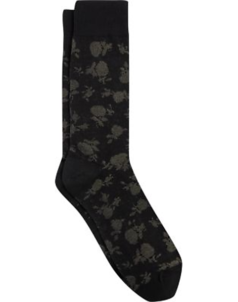 Egara Black Floral Dress Socks, 1 pair - Men's Sale | Men's Wearhouse