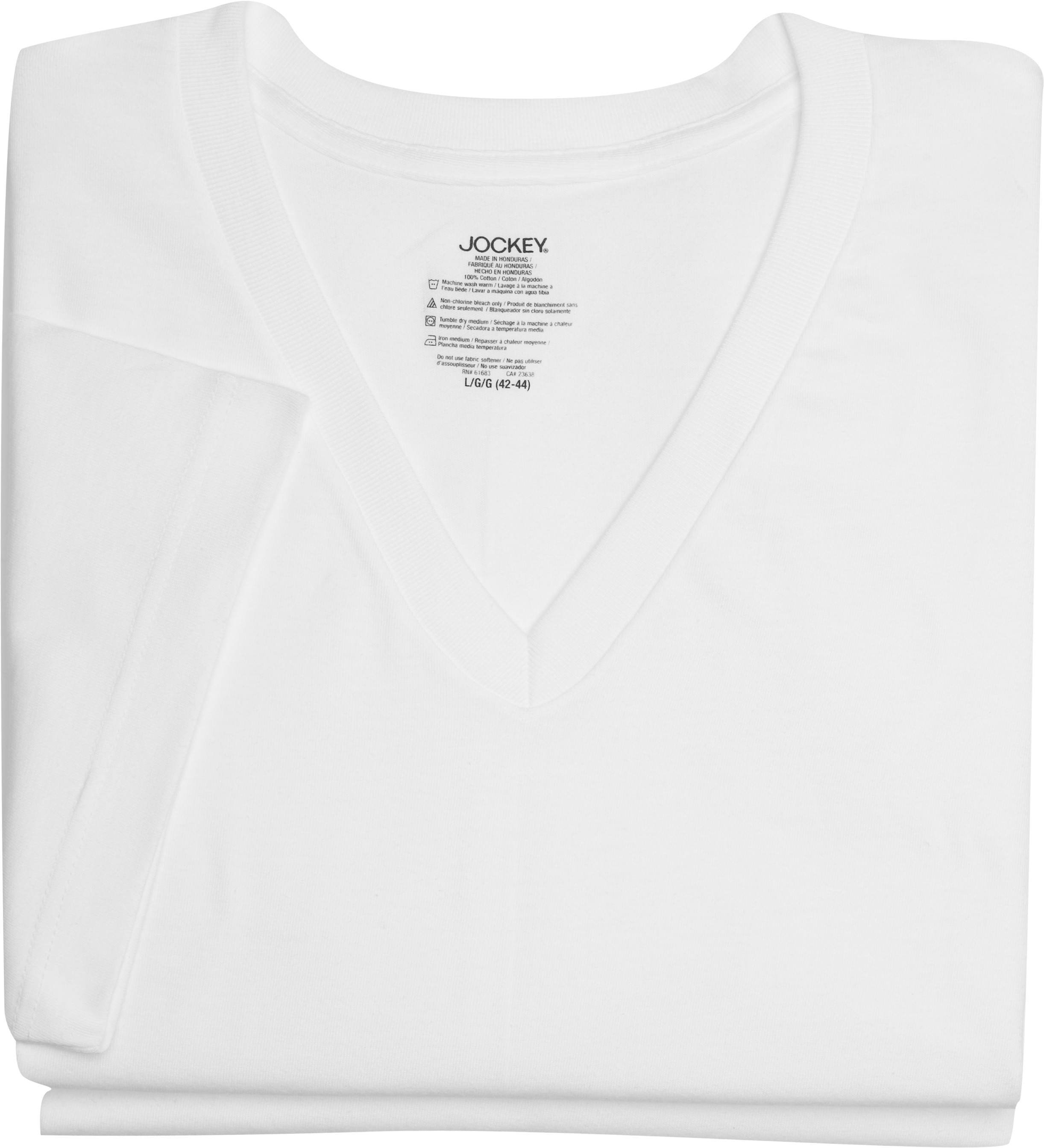 jockey white collar t shirt