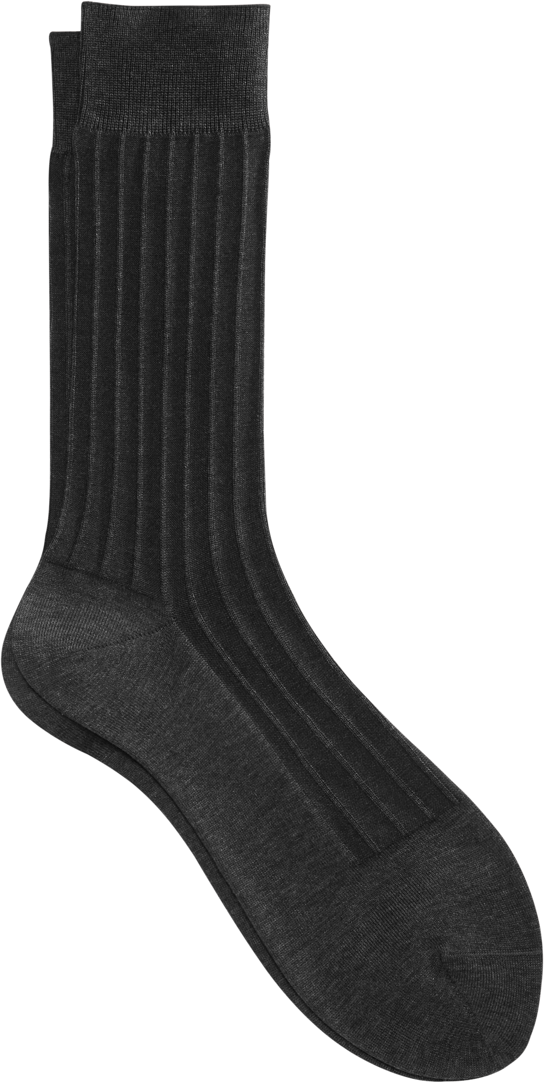Mens Socks, Accessories - BLACK by Vera Wang Charcoal Dress Socks - Men's Wearhouse