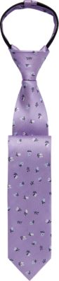 Joseph Abboud Boys Lavender Floral 14-Inch Zippered Tie - Men&#39;s Sale | Men&#39;s Wearhouse