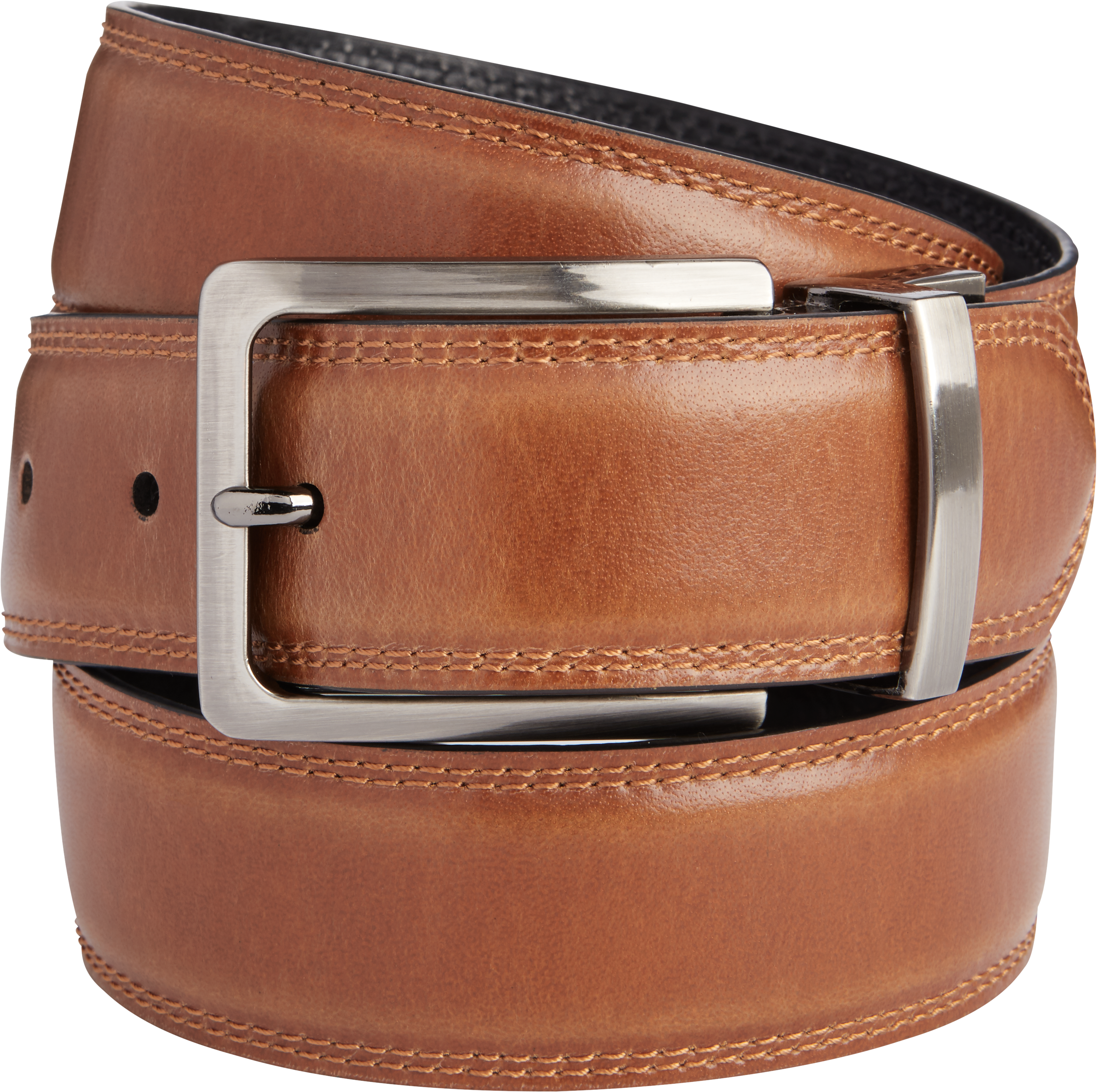 Skechers Mens Casual & Dress Belt, Cognac/Black II (Reversible