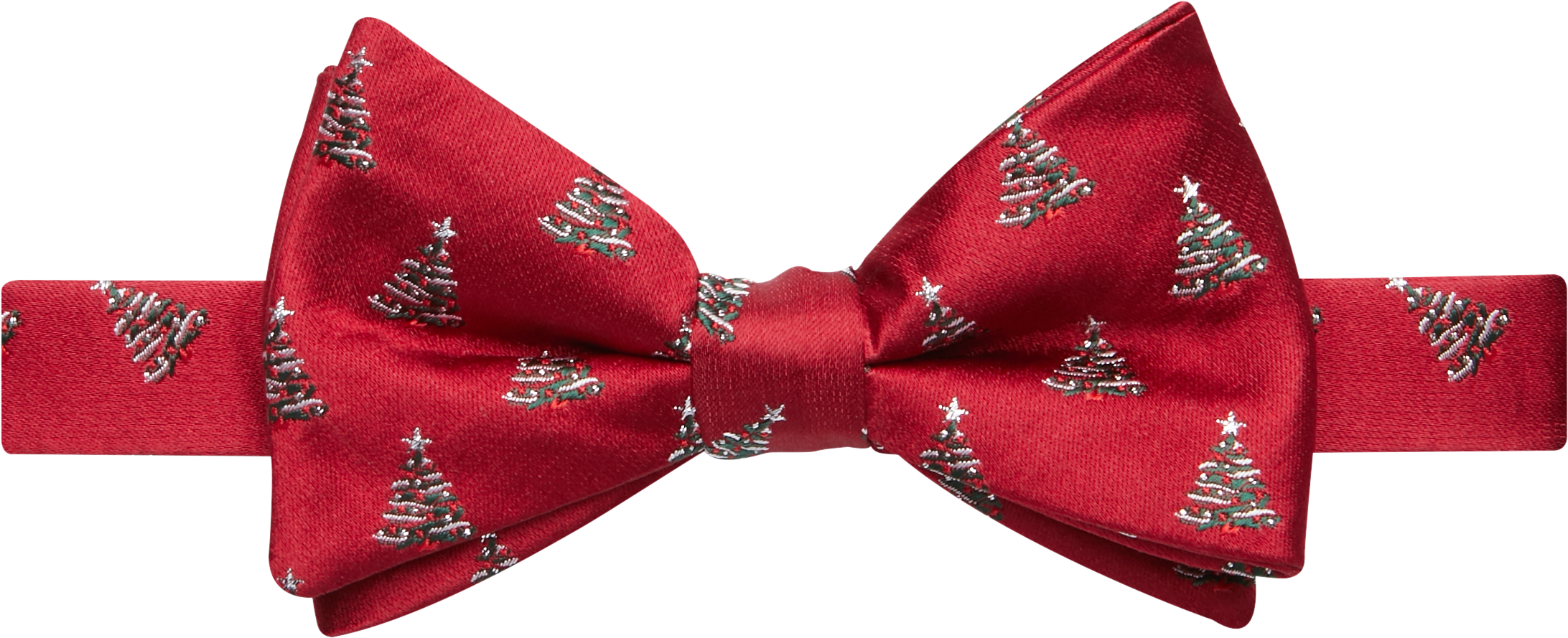 Nautica Red Christmas Tree Holiday Pre-Tied Bow Tie - Men's Brands ...