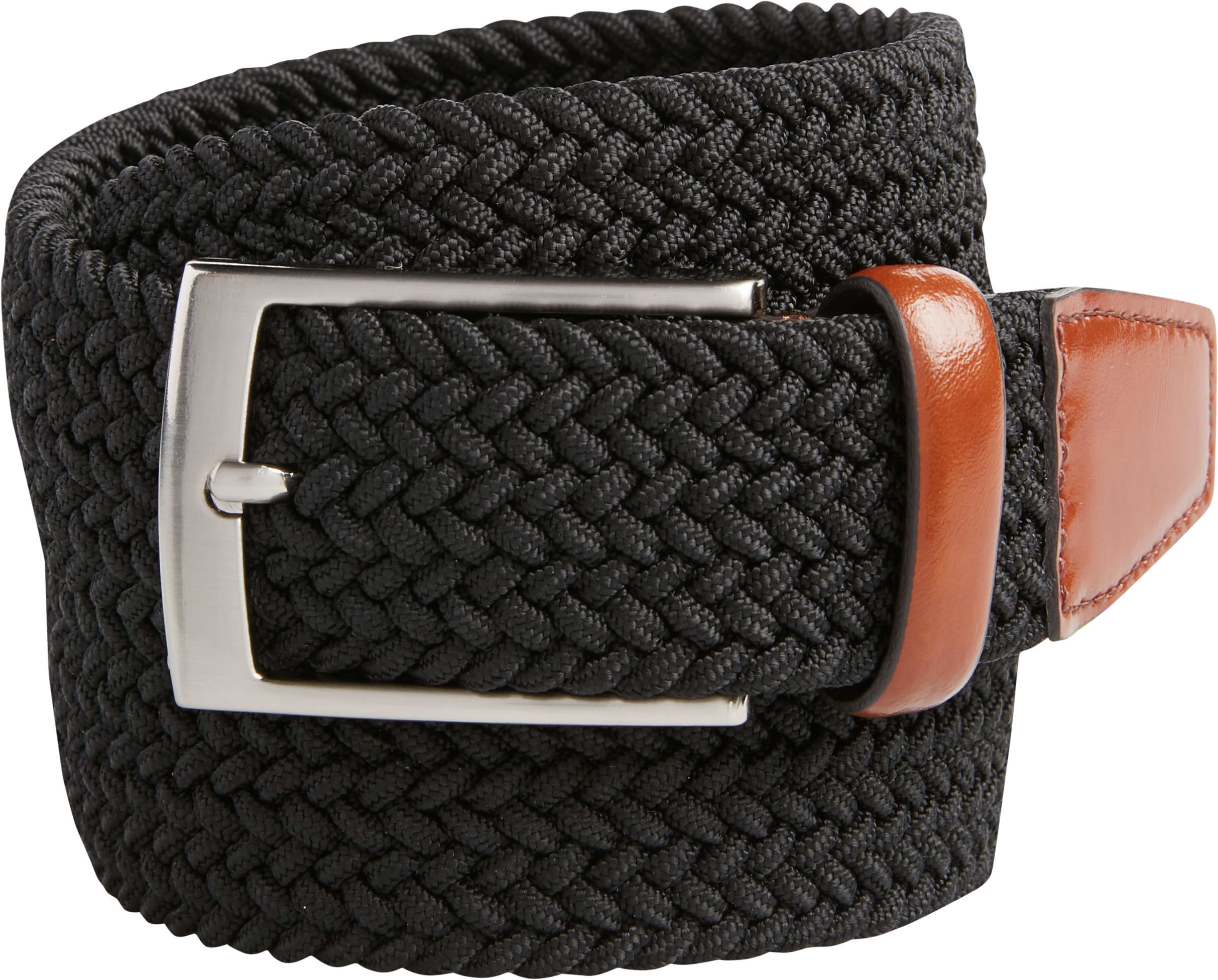 Joseph Abboud Black Woven Belt