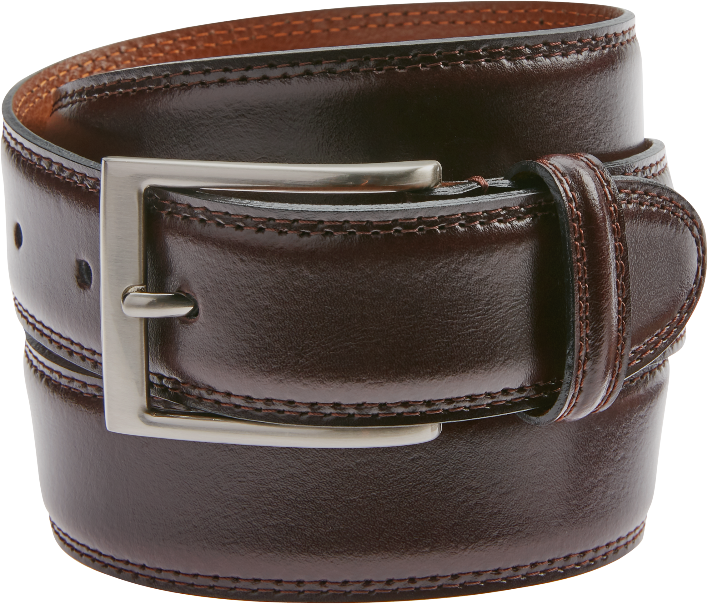 mens maroon leather belts